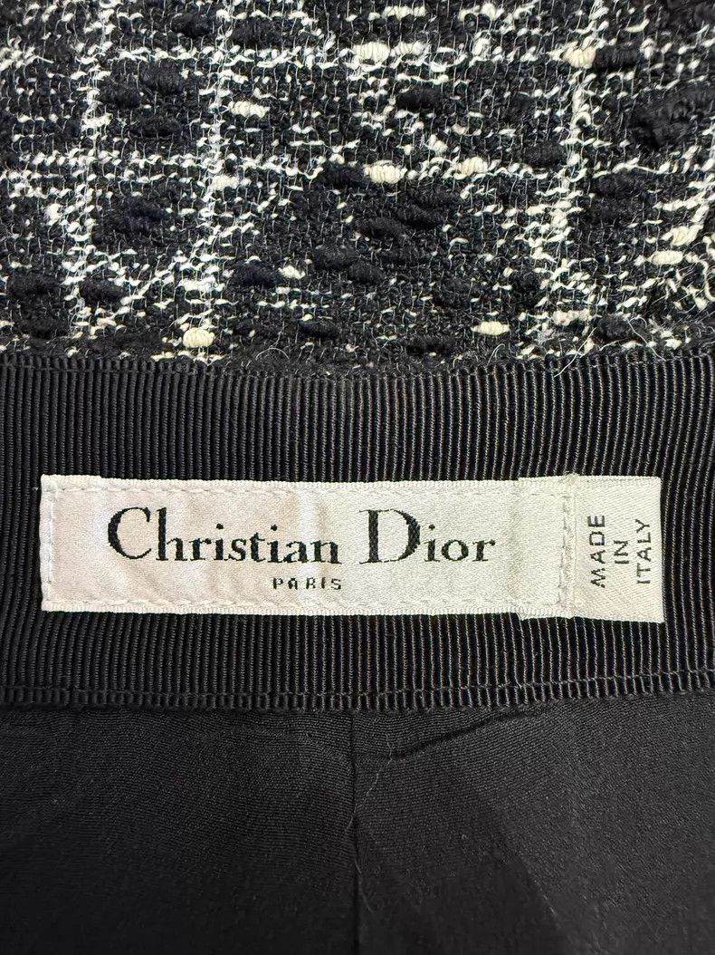 Dior Dior Tweed black and white rattan plaid shorts Size 24" / US 00 / IT 34 - 5 Thumbnail