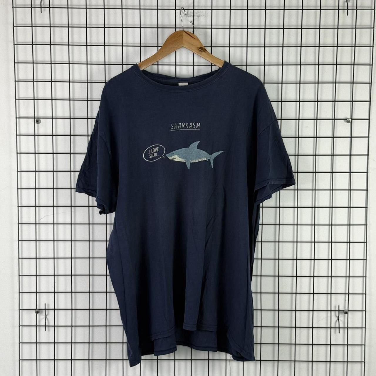 Vintage Sharkasm T shirt Tee Funny Print Vintage Retro Size US XXL / EU 58 / 5 - 1 Thumbnail