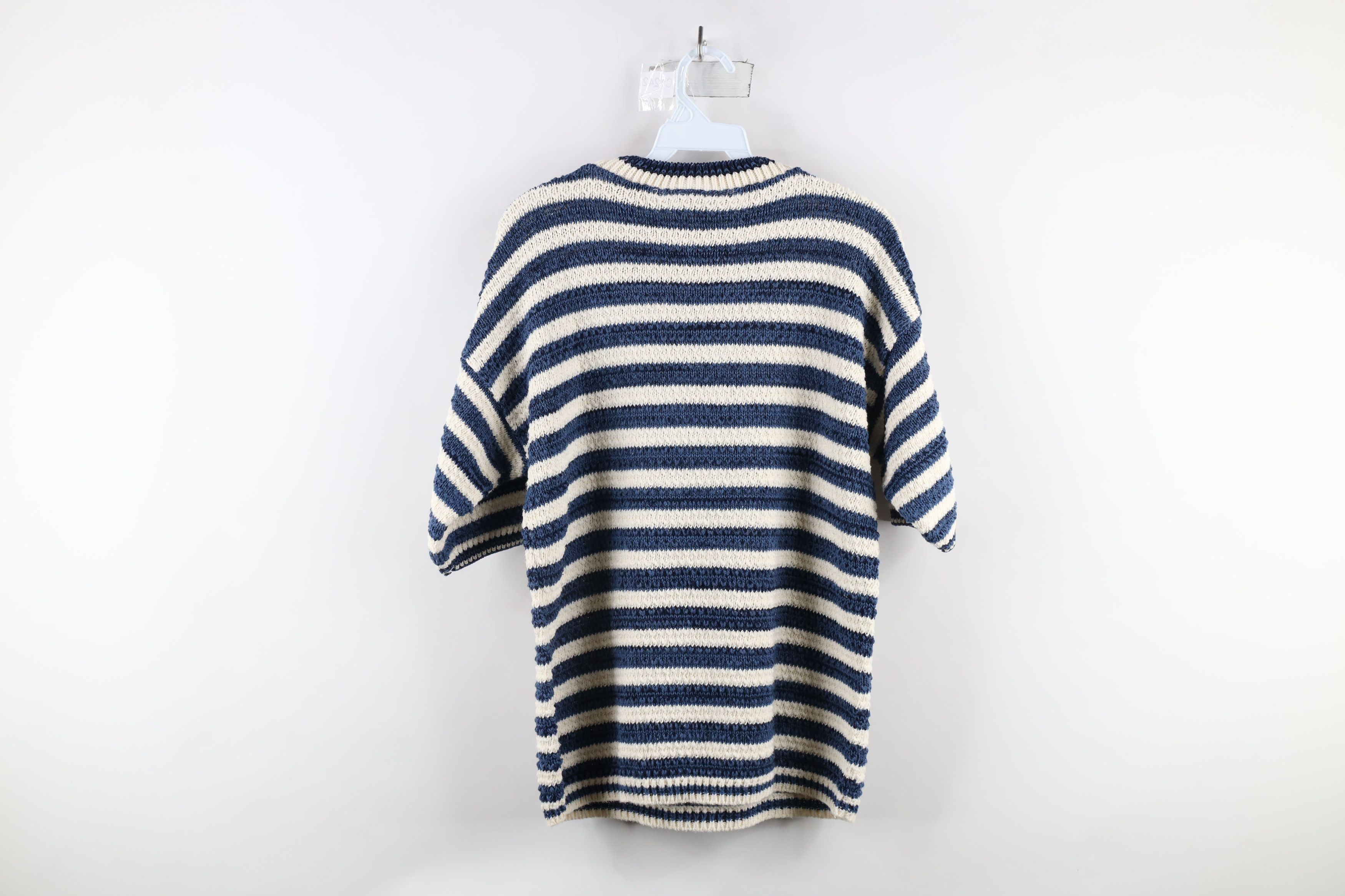 Vintage Vintage 90s Streetwear Knit Short Sleeve Sweater USA Size US M / EU 48-50 / 2 - 6 Thumbnail