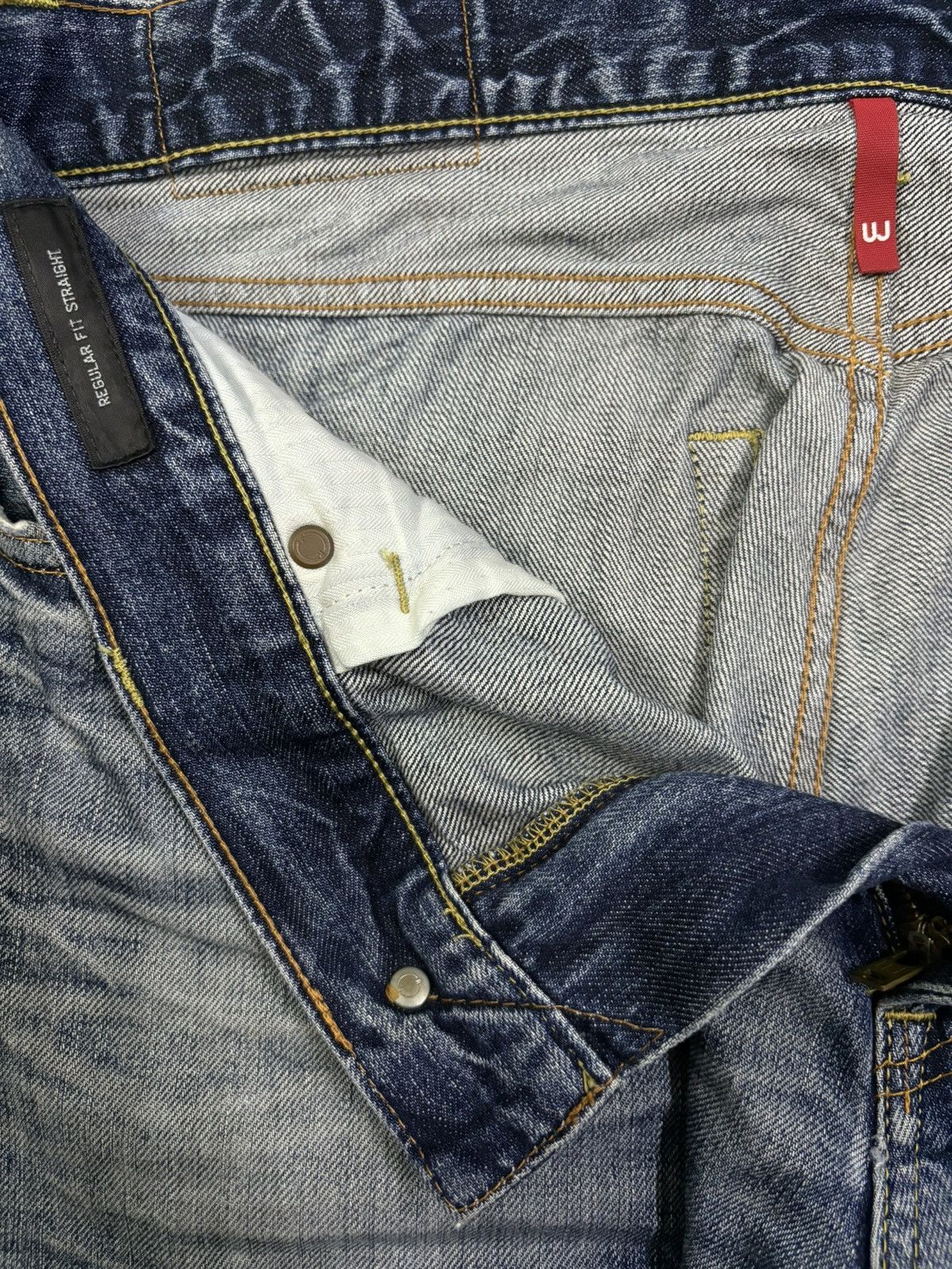 Undercover × Uniqlo Vintage Uniqlo UJ S002 Blue Wash Loose Distressed Jeans Size US 34 / EU 50 - 18 Thumbnail