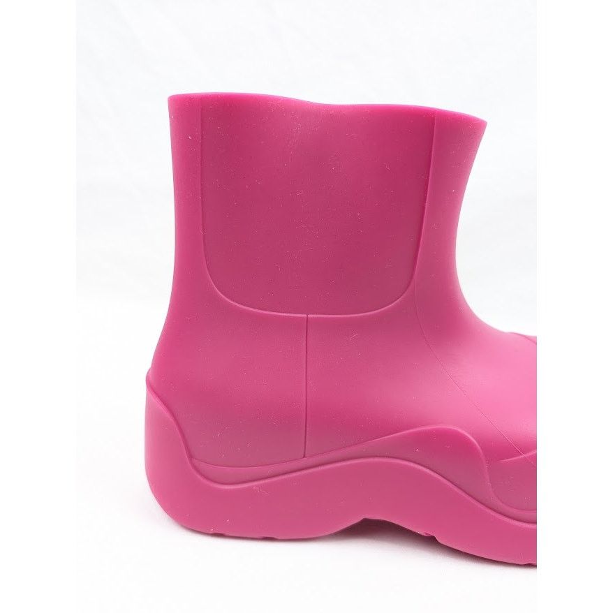 Bottega Veneta o1rshd1 Women's Matt Rubber Puddle Boots in Hollyhock Size US 9 / IT 39 - 4 Thumbnail