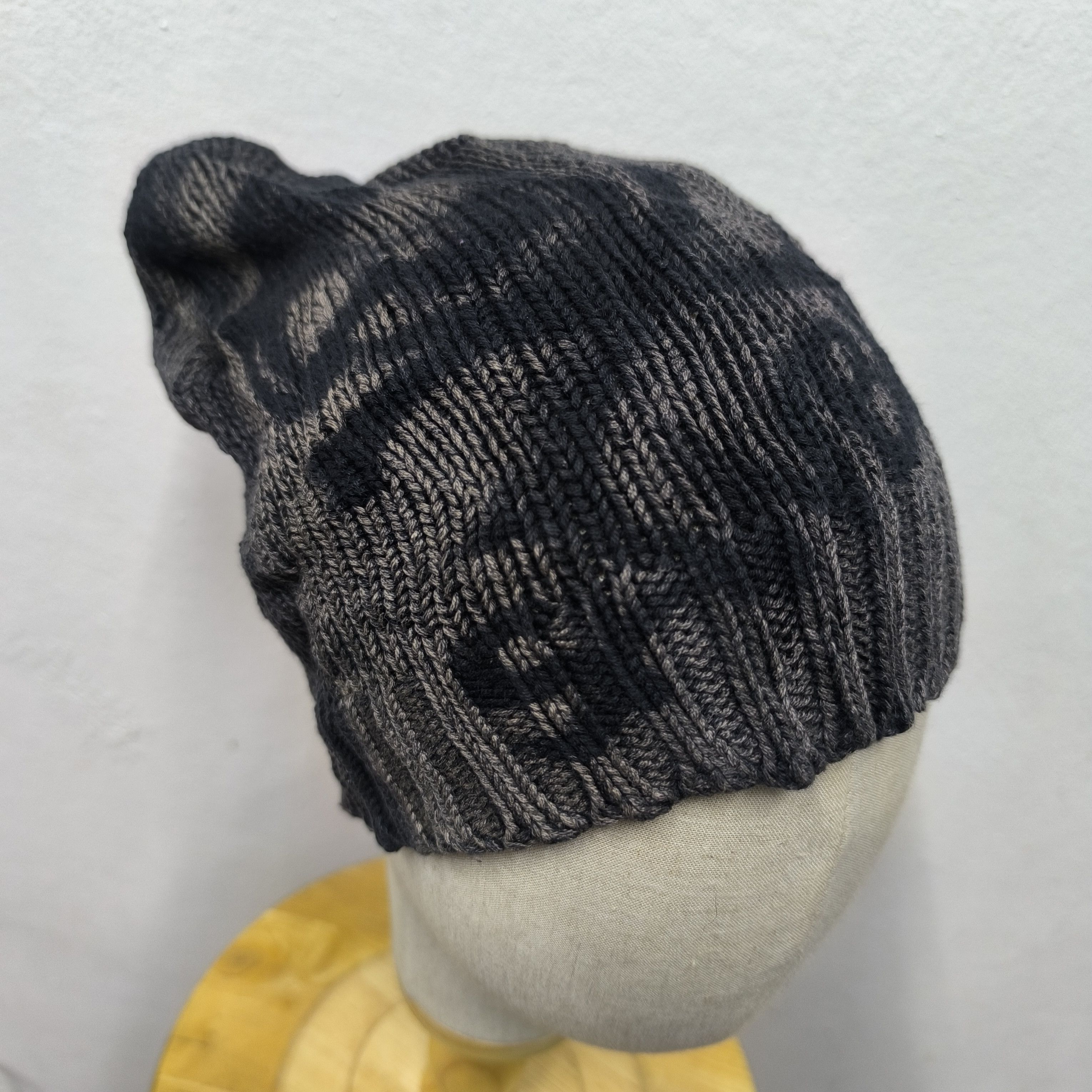 Tornado Mart ☠️ Harajuku style skull punk gothic mudwash beanie hat Size ONE SIZE - 5 Thumbnail