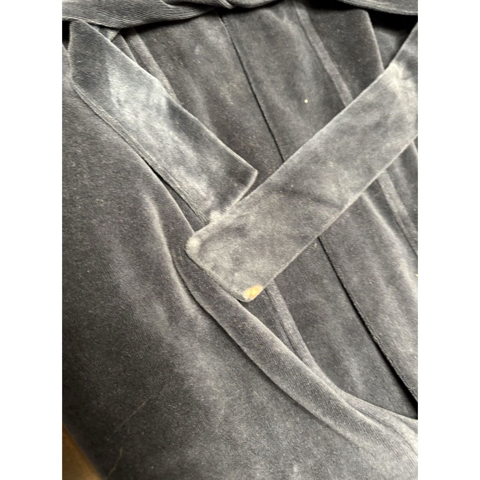 Marine Layer Marine Layer Bathrobe Blue Cotton Blend Tie Closure Unisex Adults S Regular XS/S Size ONE SIZE - 5 Thumbnail