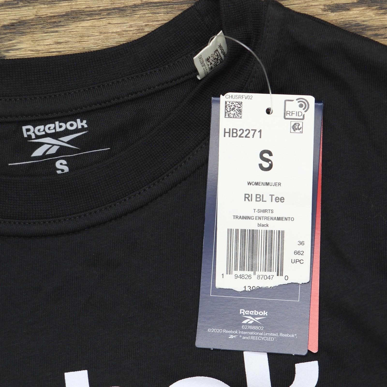 Reebok Reebok Womens Graphic Big Logo Tee Hb2271 Black S Size S / US 4 / IT 40 - 3 Thumbnail