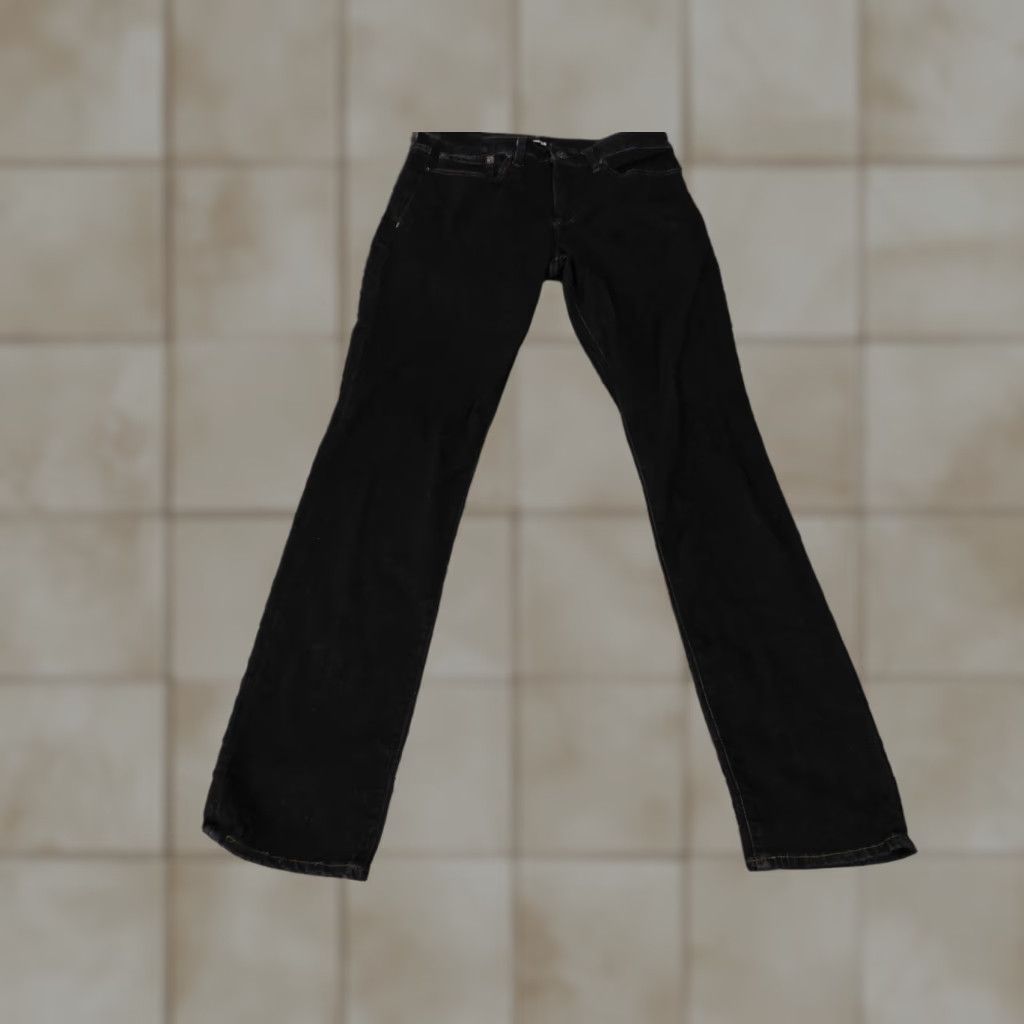 Express VINTAGE Express Jeans Mens 31x34 Black Slim Fit Stretch Denim Pants Dark Wash Classic Size US 31 - 1 Thumbnail