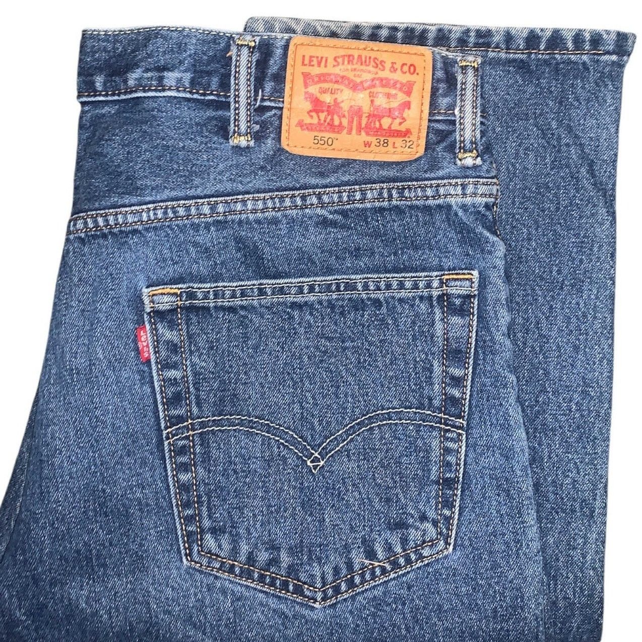 Levi's Levi's 550 Jeans Relaxed Straight Regular Tapered 38x32 Size US 38 / EU 54 - 7 Thumbnail
