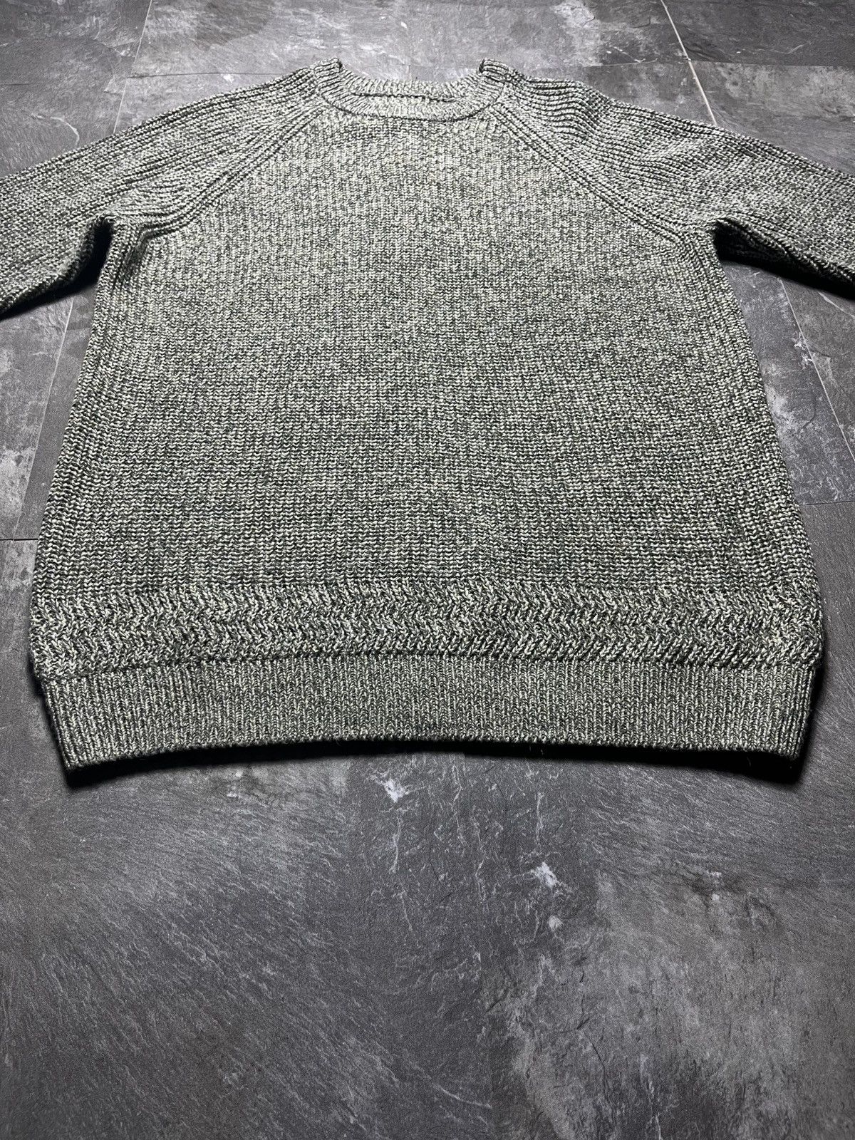 Folk Folk Heavy Knitted Wool Jumper Sweater in Mad Green Size 5 Size US L / EU 52-54 / 3 - 3 Thumbnail