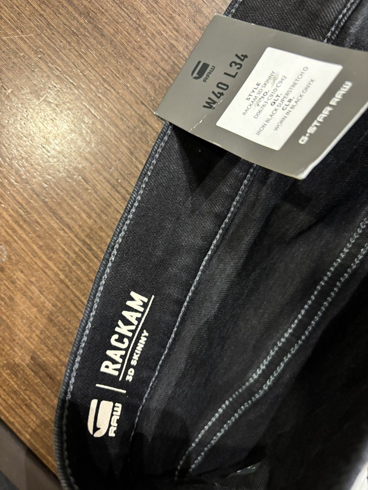 G-Star GStar Raw Rackam Denim Jeans Size US 34 / EU 50 - 3 Thumbnail