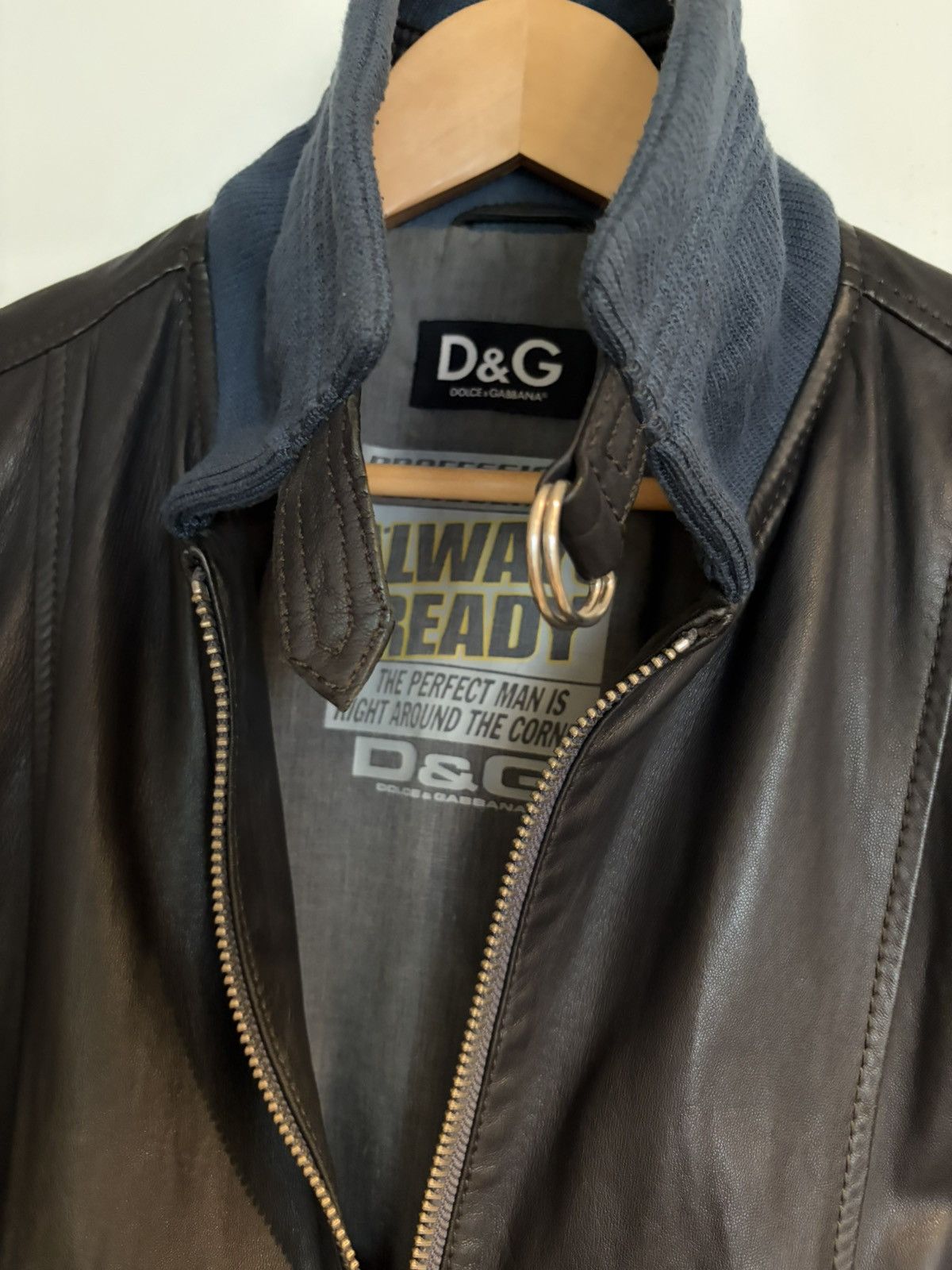 Dolce & Gabbana D&G Vintage Lambskin Leather Jacket 50 fits like a S Size US M / EU 48-50 / 2 - 4 Thumbnail