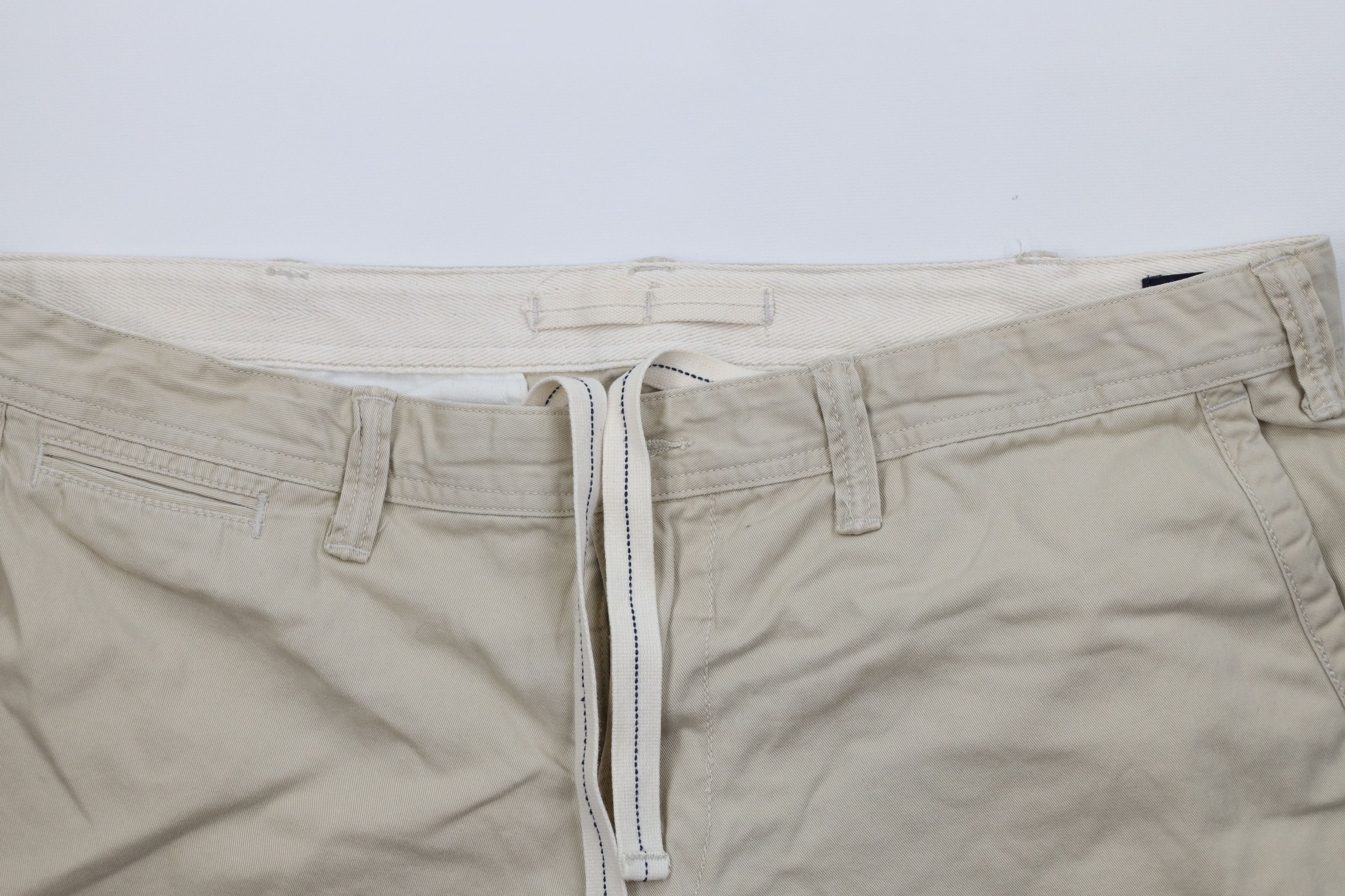 Ralph Lauren Vintage 90s Ralph Lauren Fit Heavyweight Shorts Beige Size US 38 / EU 54 - 2 Thumbnail