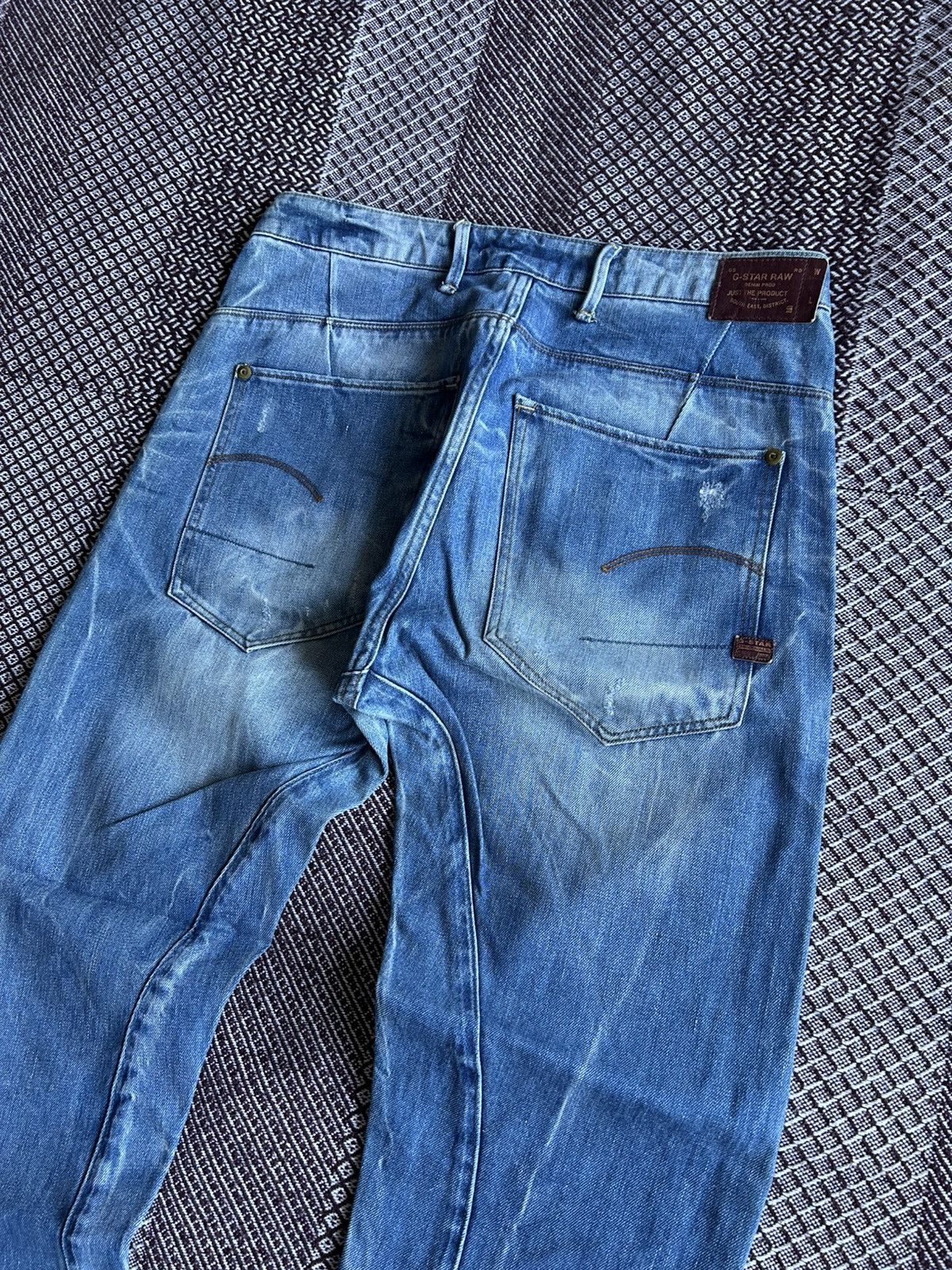 G-Star × Jean G-star Raw Type 3D Loose Tapered Denim Jeans Washed Sz 28x34 Size US 28 / EU 44 - 5 Thumbnail