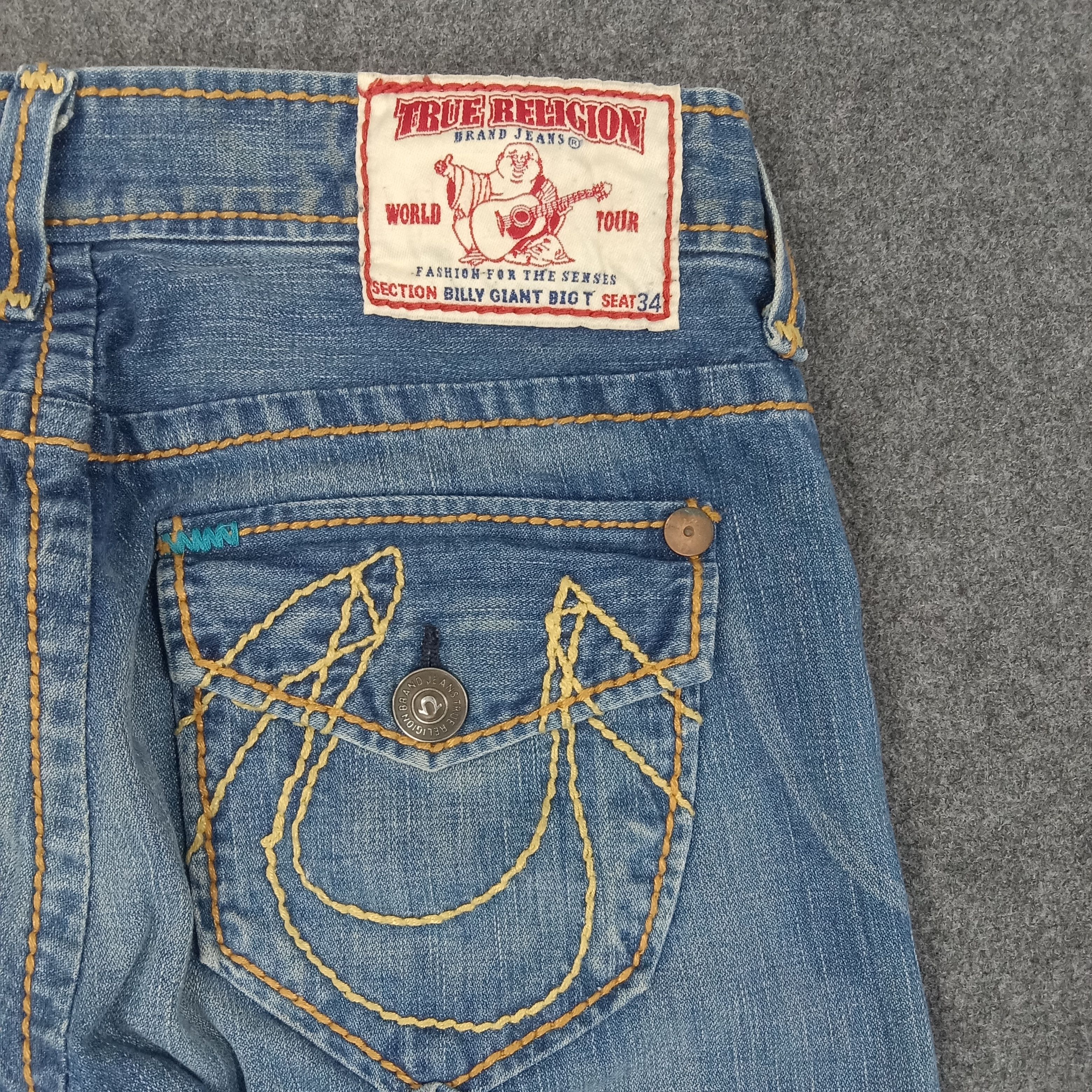 True Religion True Religion American Brand Denim Jeans C258N10 Size US 33 - 3 Thumbnail