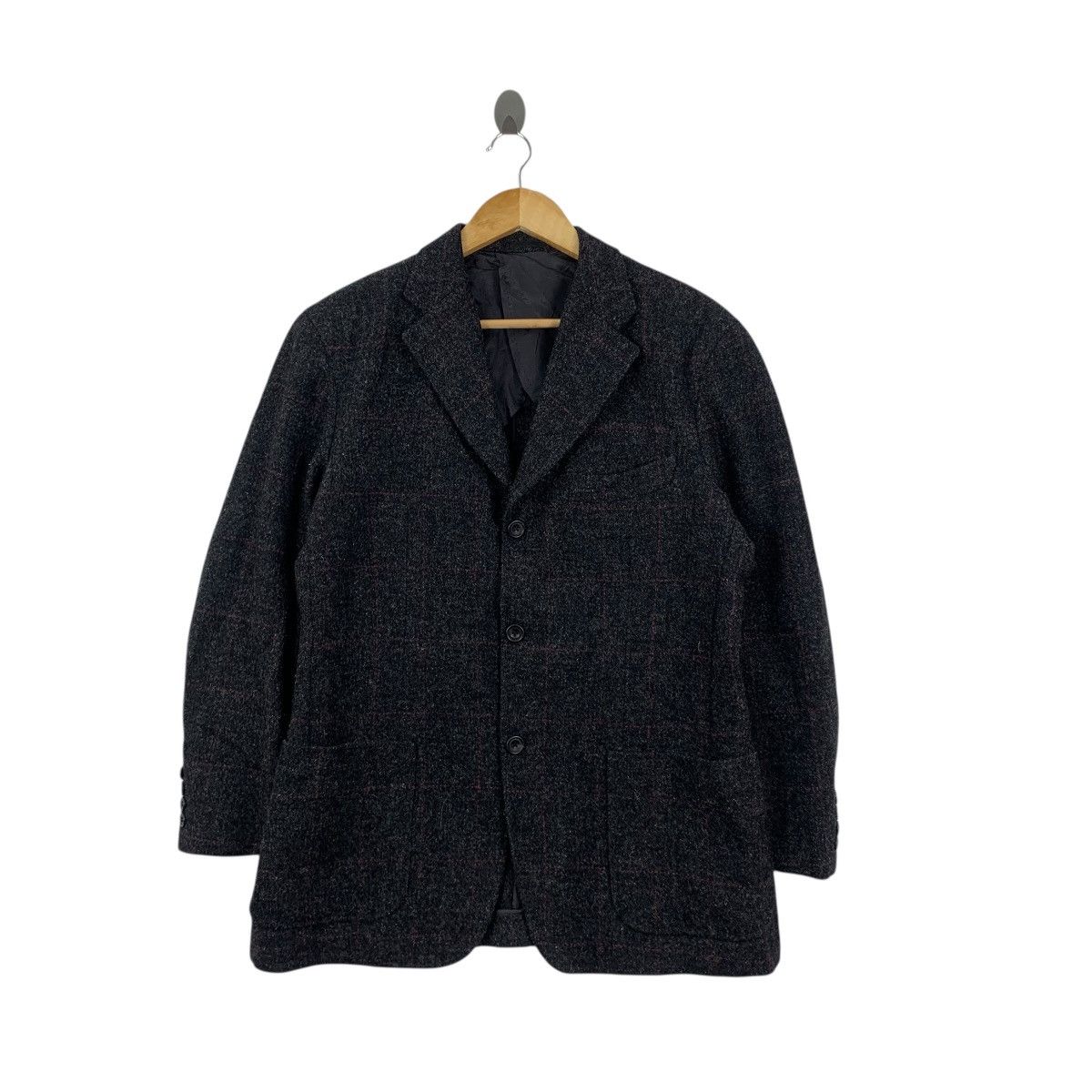 Harris Tweed Vintage HARRIS TWEED Hand Woven Pure Wool Blazer Plaids Size M / US 6-8 / IT 42-44 - 4 Thumbnail