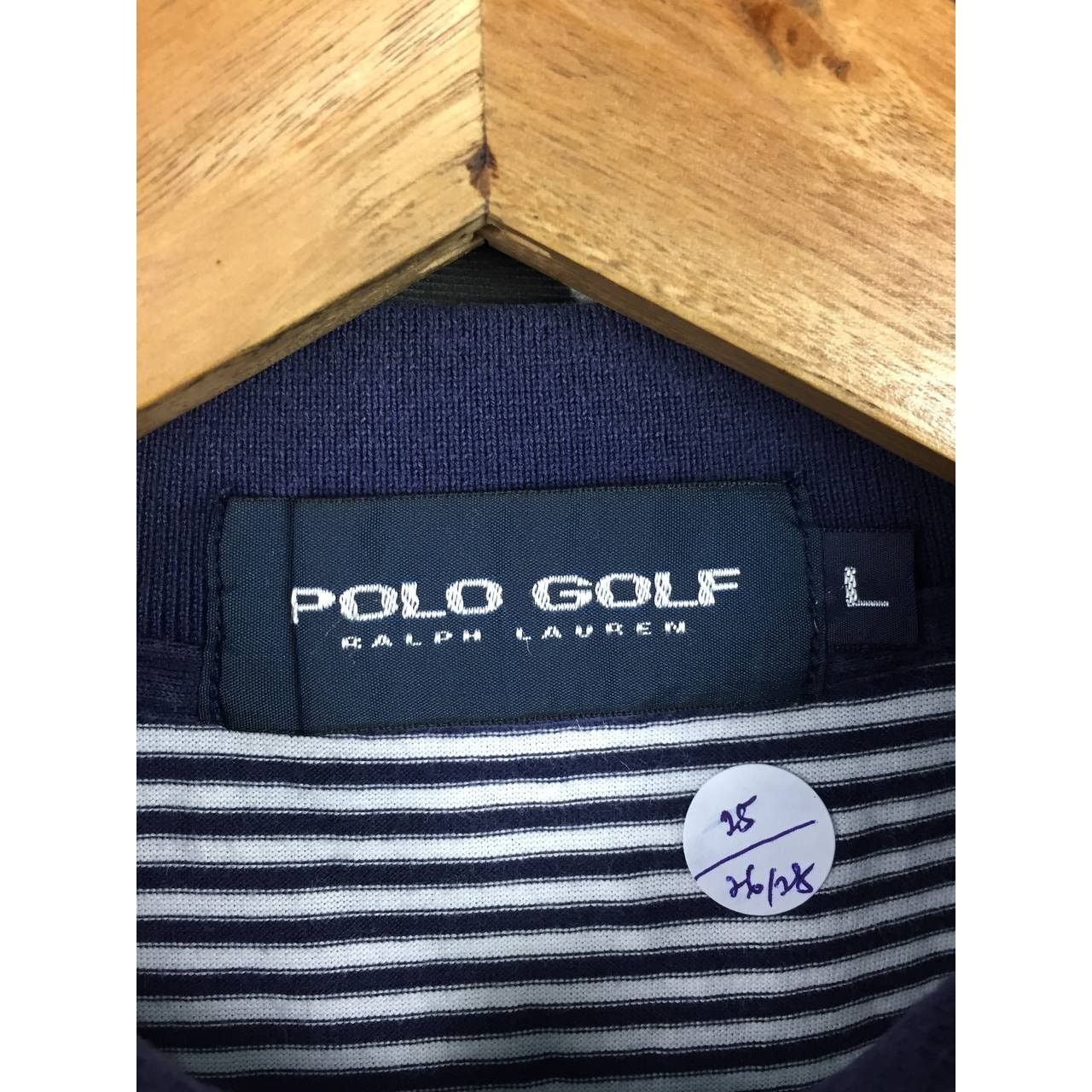 Polo Ralph Lauren × Vintage Vtg Polo Golf Ralph Lauren Small Logo Striped Polo Tee Size US L / EU 52-54 / 3 - 7 Thumbnail