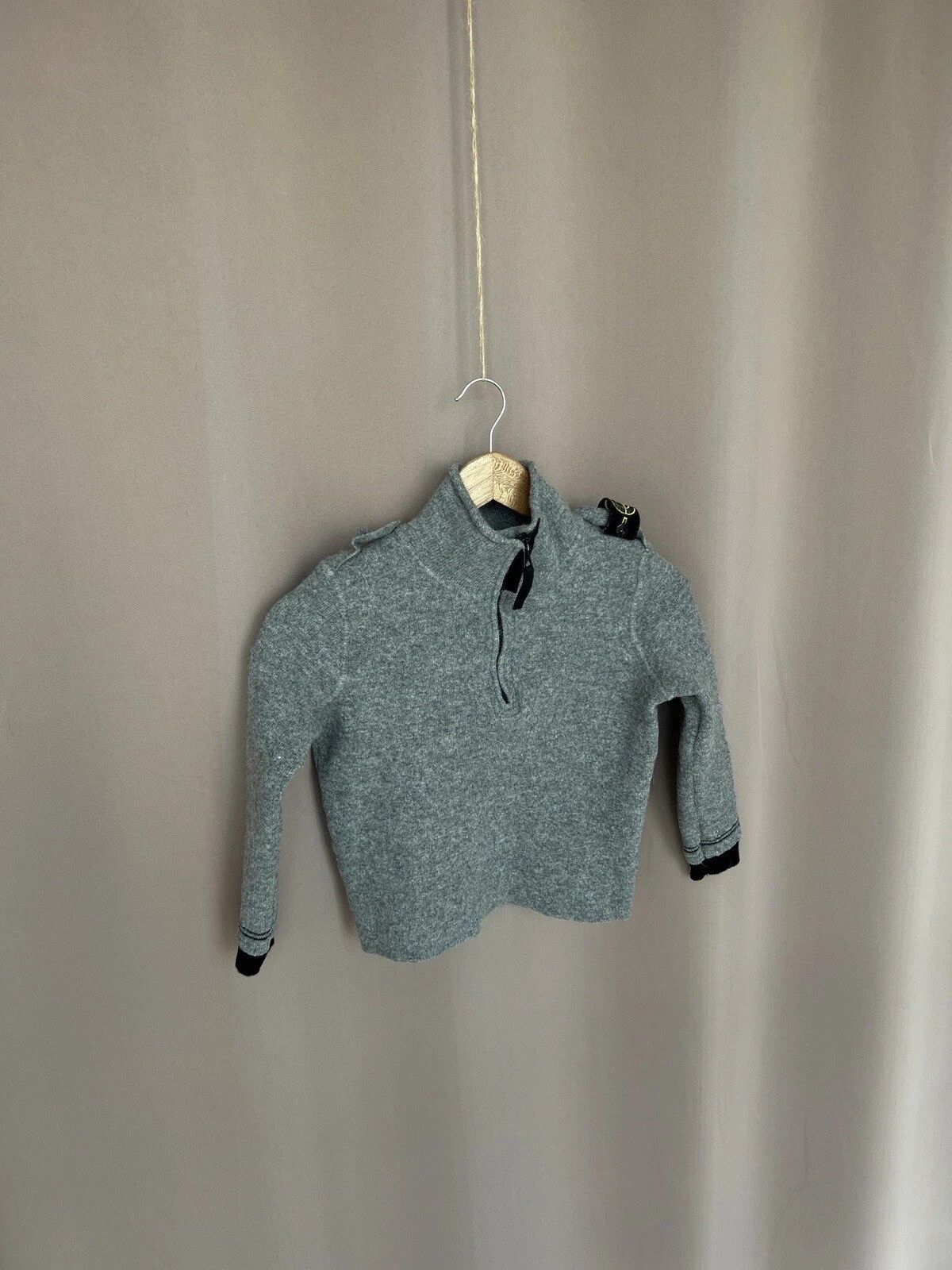 Stone Island Stone Island Junior 1/4 Zip Wool Sweater Kids Size 10/140 Size US XXS / EU 40 - 5 Thumbnail