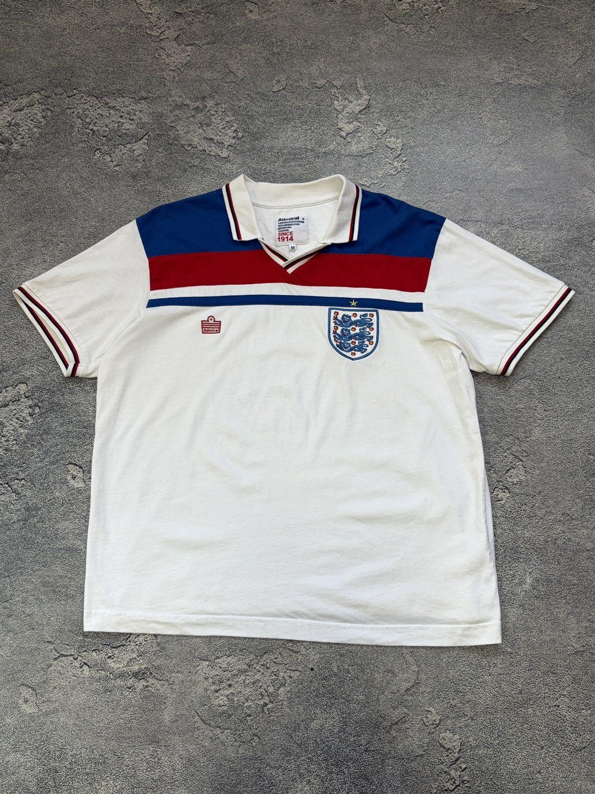 Vintage Admiral England 1982 World Cup Retro Reissue Jersey Medium Size US M / EU 48-50 / 2 - 1 Thumbnail