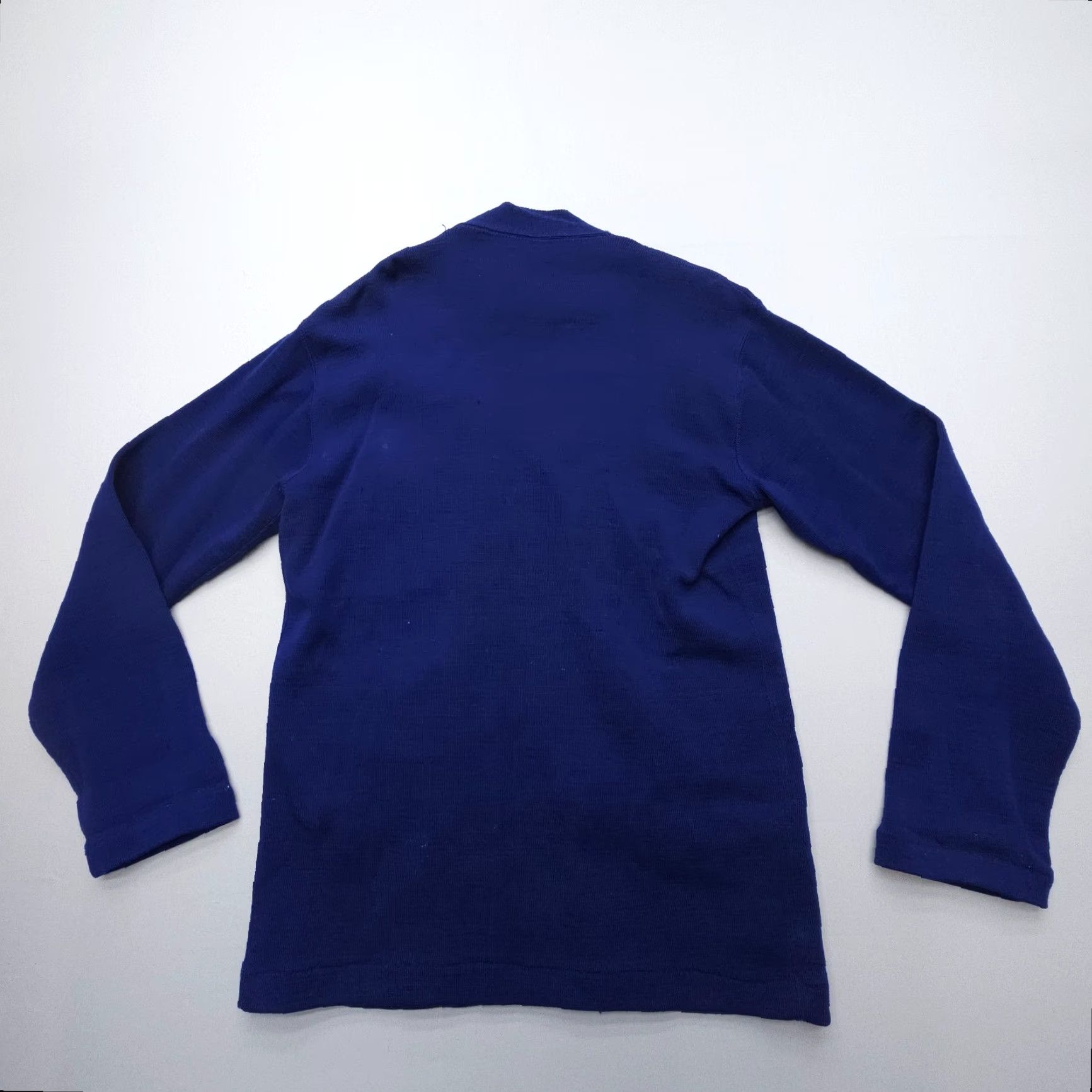 CO VINTAGE HL Whiting Co Shooting Cardigan Mens Small Wool Blue 50s 60s USA Full Zip Zipper Cardigan Men Size US S / EU 44-46 / 1 - 2 Thumbnail