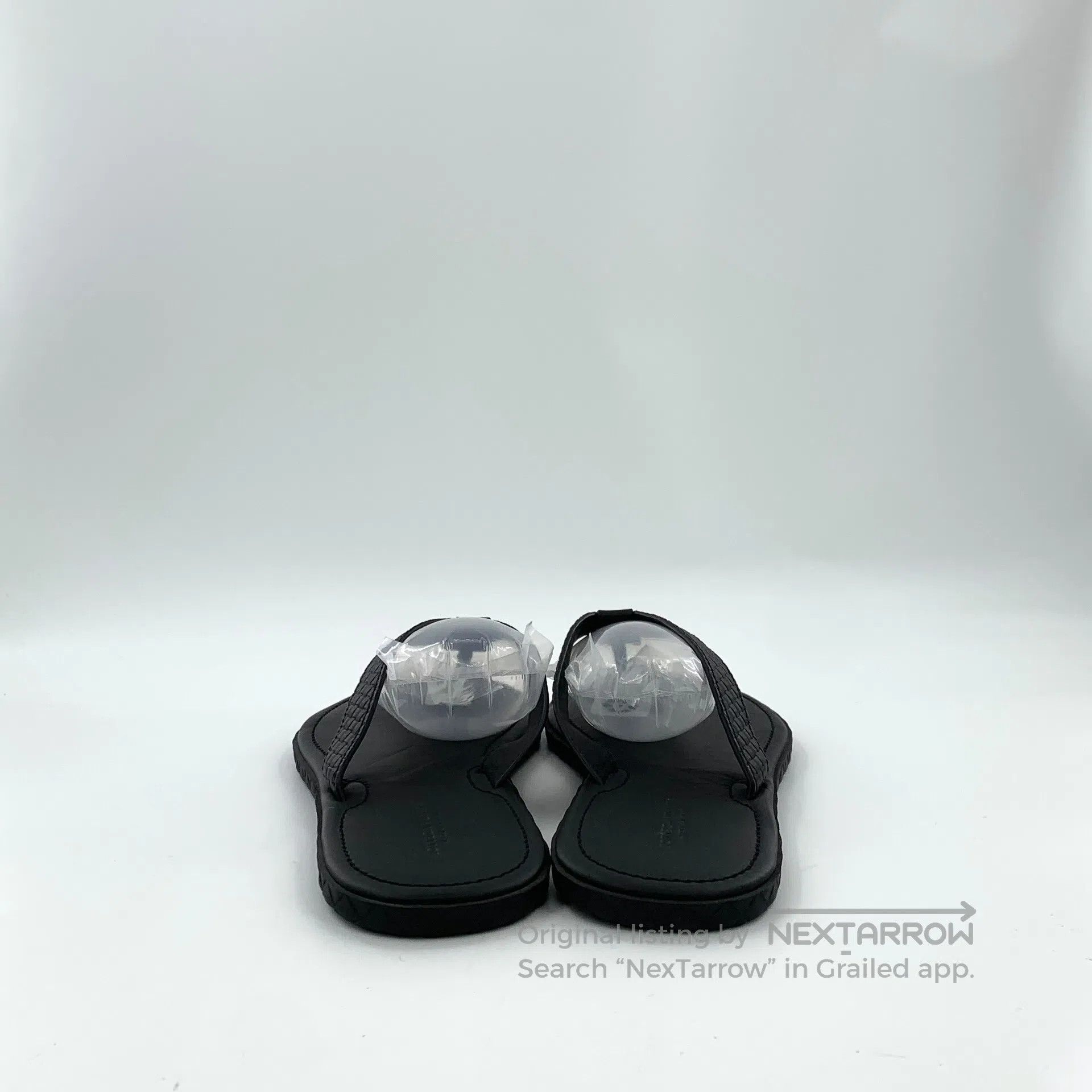 Bottega Veneta Bottega Veneta Black Open Toe Casual Flat Sandals| Size US 11 / EU 44 - 4 Thumbnail