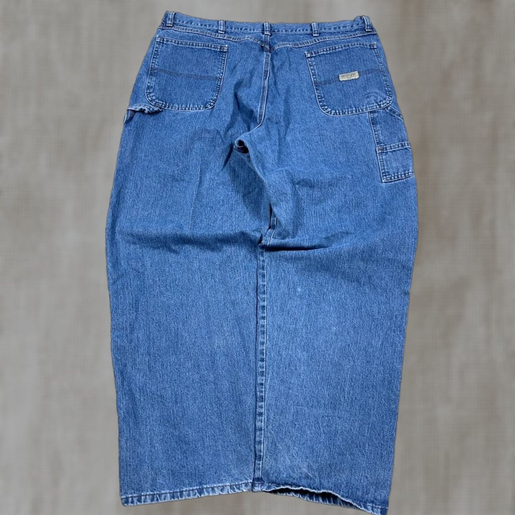 Wrangler VINTAGE Wrangler Jeans Men 40x32 Baggy Denim Straight 5-Pocket Relaxed Blue 90s Grunge Workwear Size US 40 / EU 56 - 1 Thumbnail