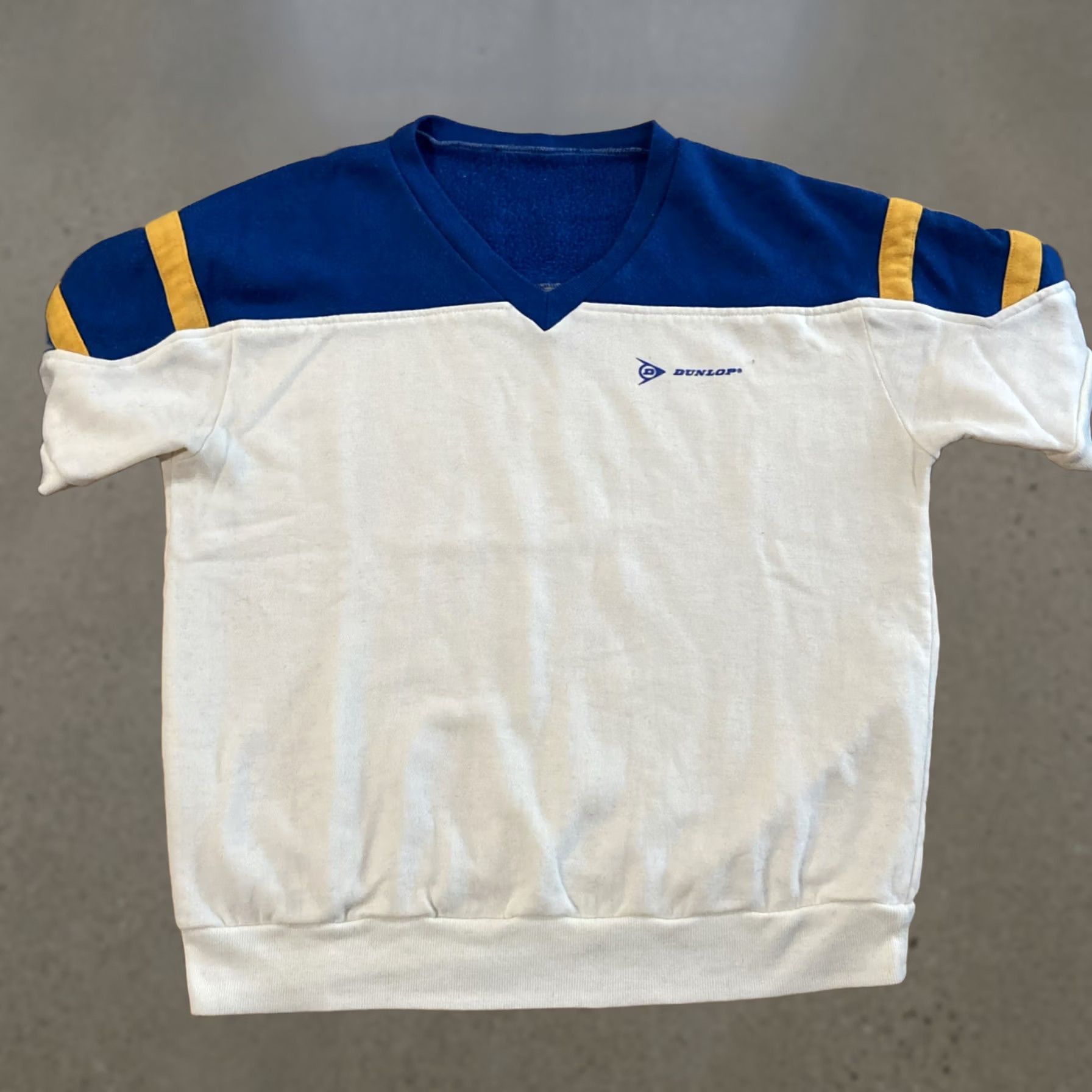 Dunlop VINTAGE Dunlop Shirt Golf 80s Blue White Small Men S US 80s Theme Size US S / EU 44-46 / 1 - 1 Thumbnail