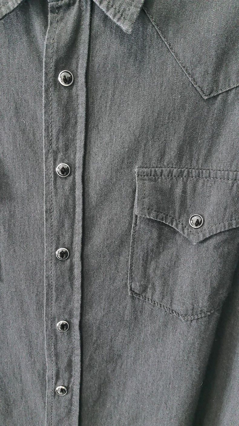 Saint Laurent Paris Saint Laurent ParisBlack denim shirt 2504-Nextarrow Size US XL / EU 56 / 4 - 2 Thumbnail