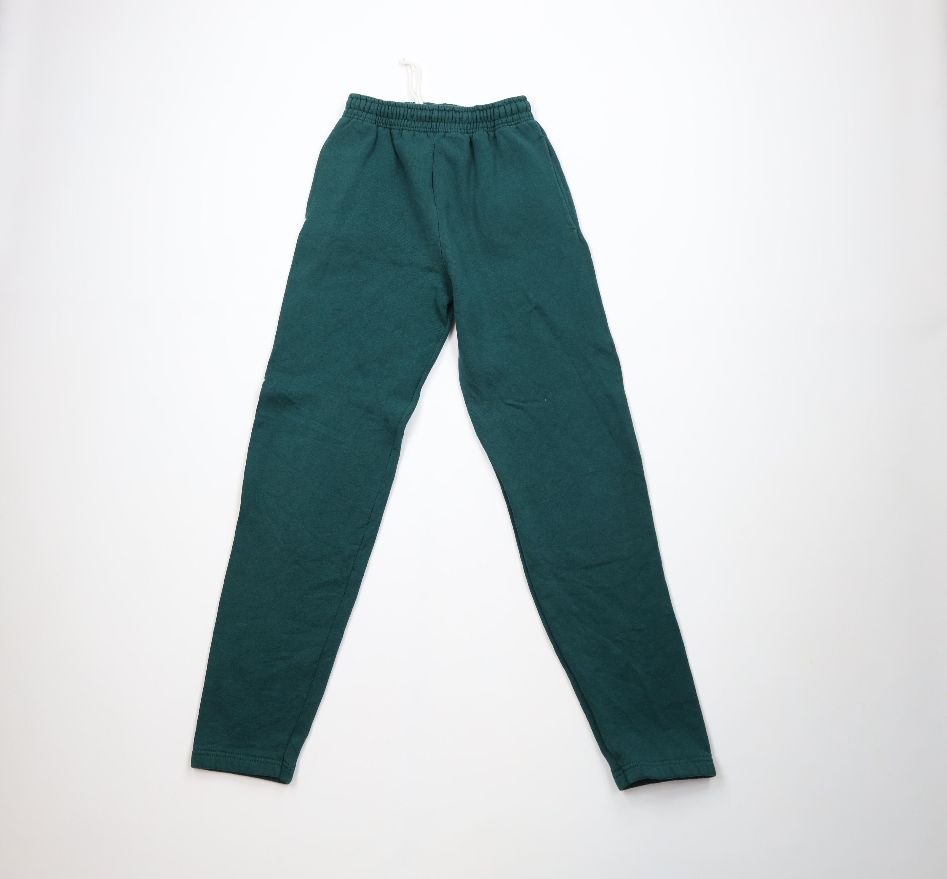 Vintage Vintage 90s Streetwear Heavyweight Sweatpants Pants Green Size US 32 / EU 48 - 1 Thumbnail