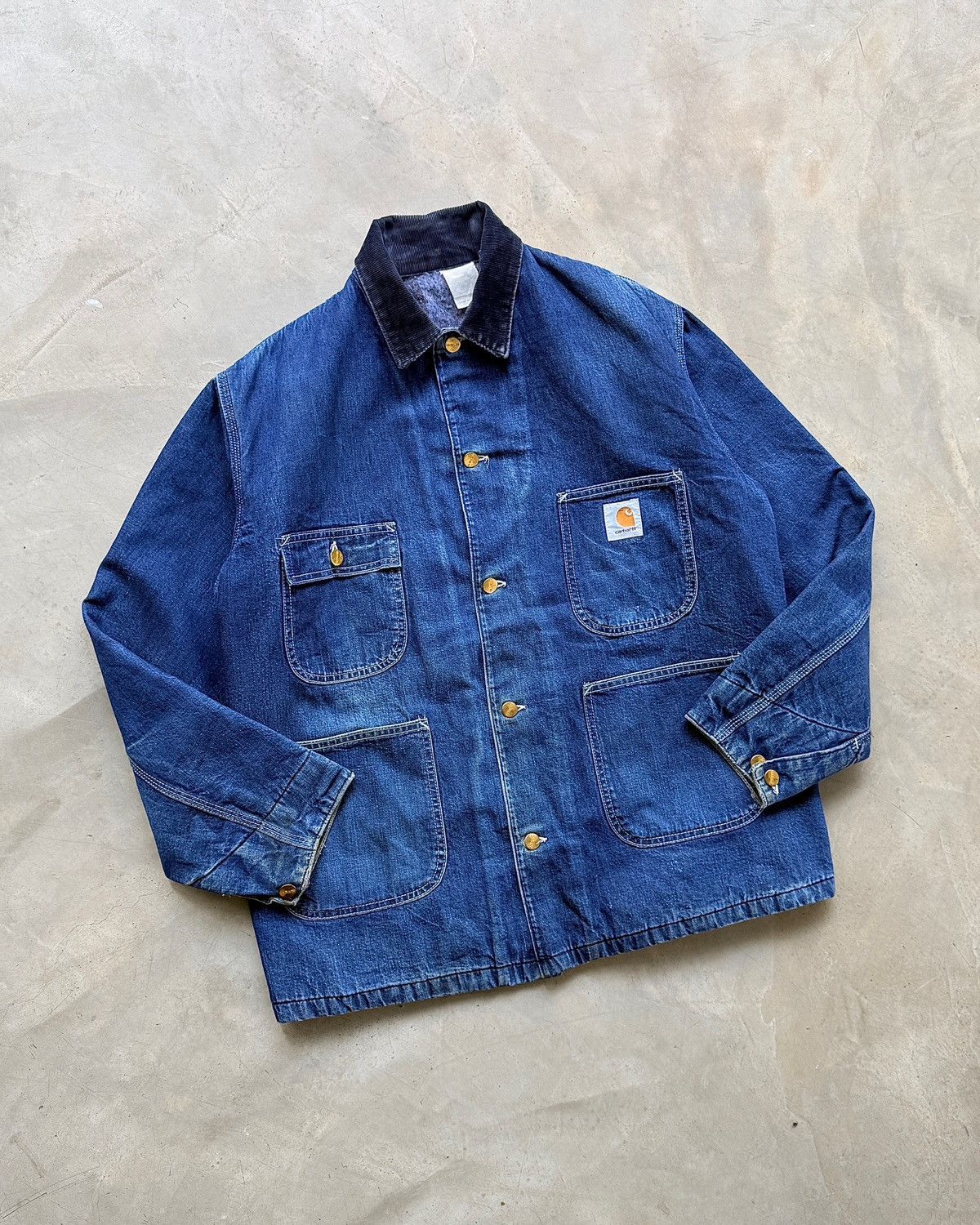 Carhartt Rare 80s Vintage Carhartt Michigan Denim Chore coat Size US L / EU 52-54 / 3 - 12 Thumbnail