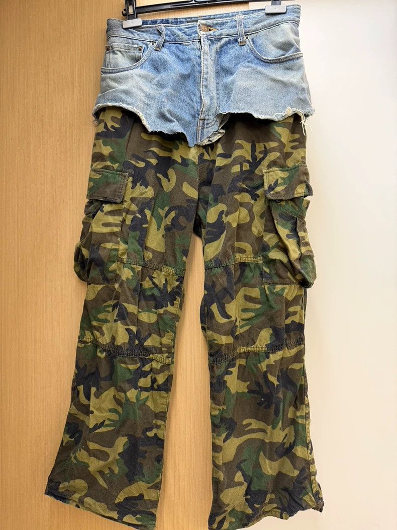 Balenciaga Balenciaga size XS Camouflage Fake Two-Piece Patchwork Den Size US 27 - 1 Thumbnail