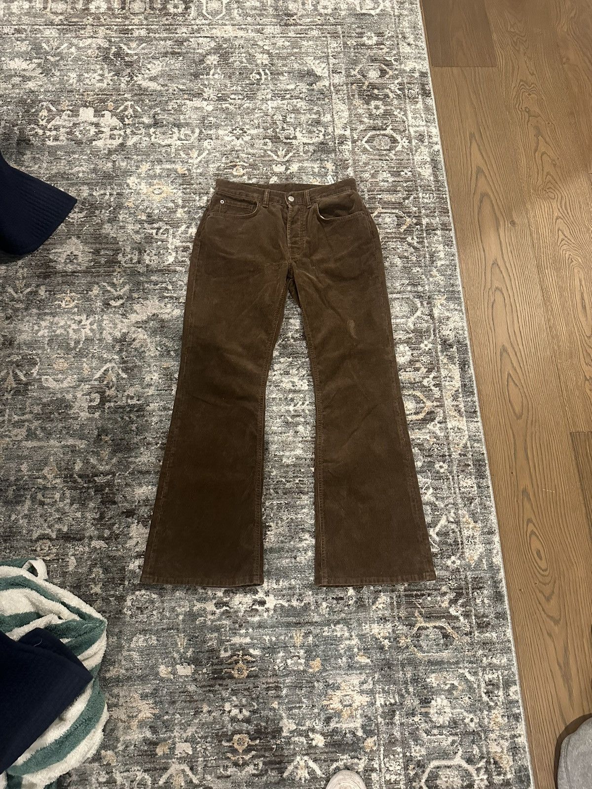 Acne Studios Acne Studios 1992 Flare Brown Corduroy Trousers | Grailed
