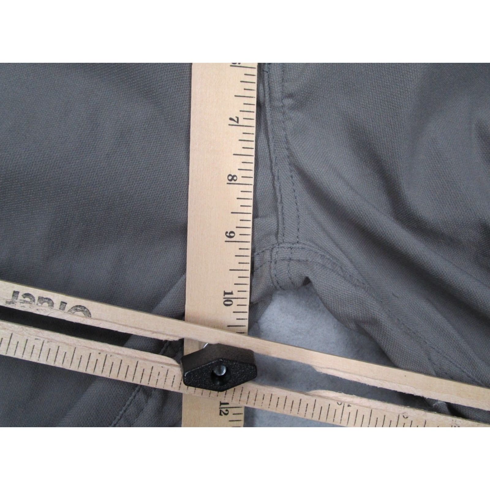 Prana VINTAGE PrAna Women's Pants 10 Gray Outdoor Stretch Chino Travel Casual Size 32" / US 10 / IT 46 - 4 Thumbnail