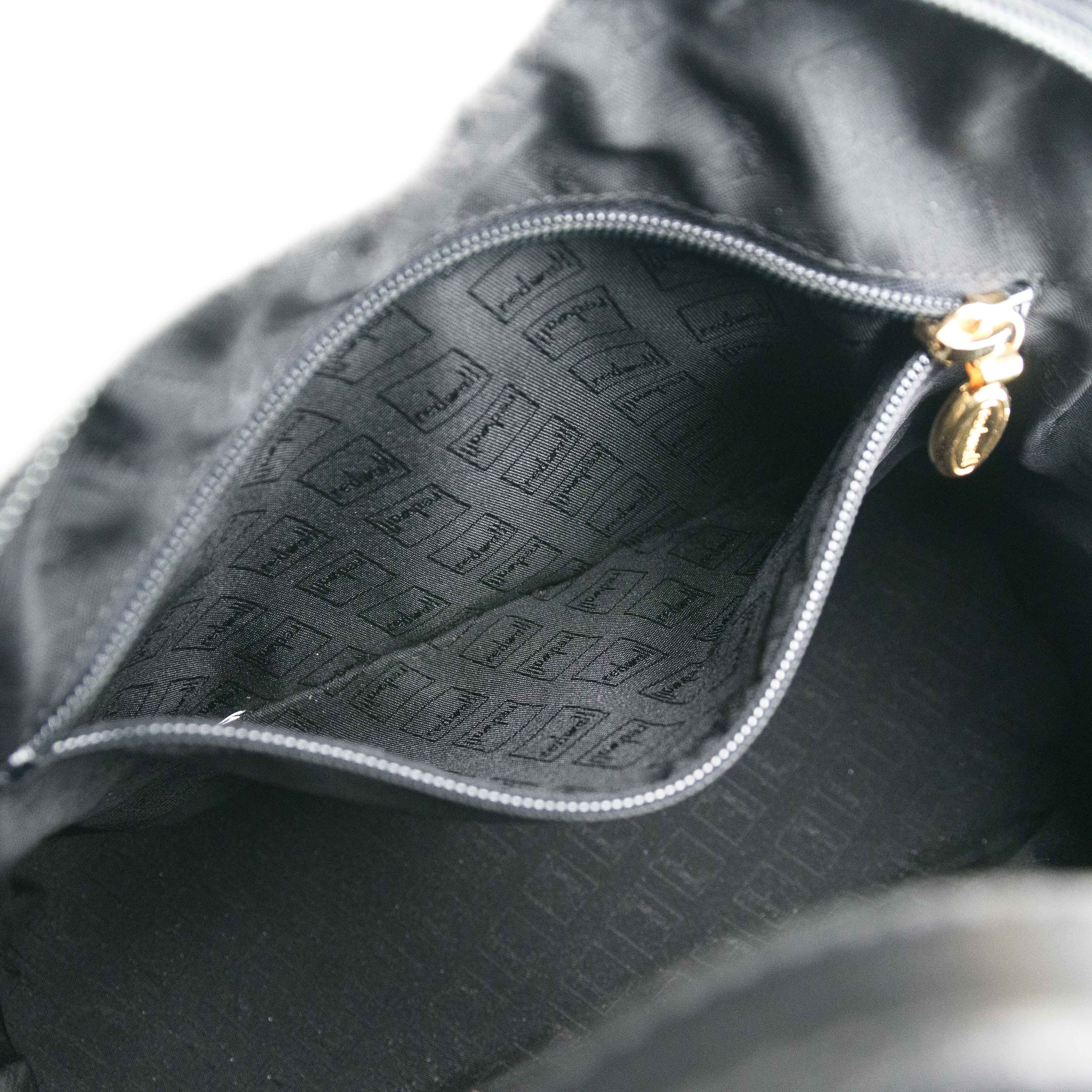 Moschino Moschino Black Nylon & Leather Satchel Bag Size ONE SIZE - 12 Thumbnail