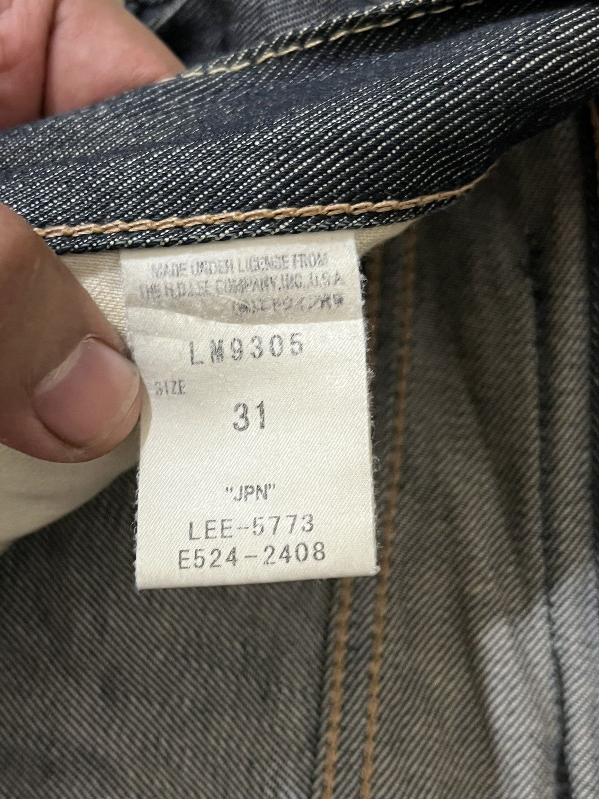 Lee Vintage Lee 101 Thight Narrow Denim Size US 33 - 14 Thumbnail