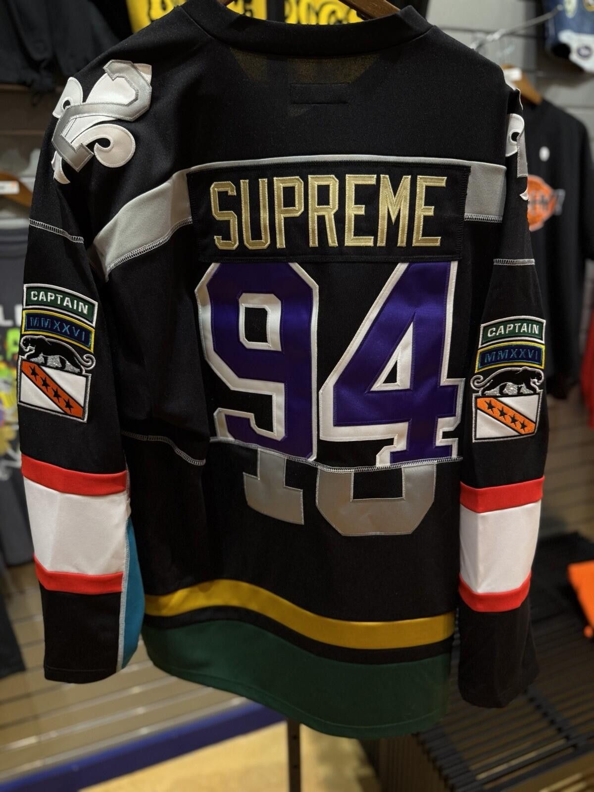 Supreme Supreme Paneled Hockey Jersey Black (Size XL) Brand New Size US XL / EU 56 / 4 - 4 Thumbnail
