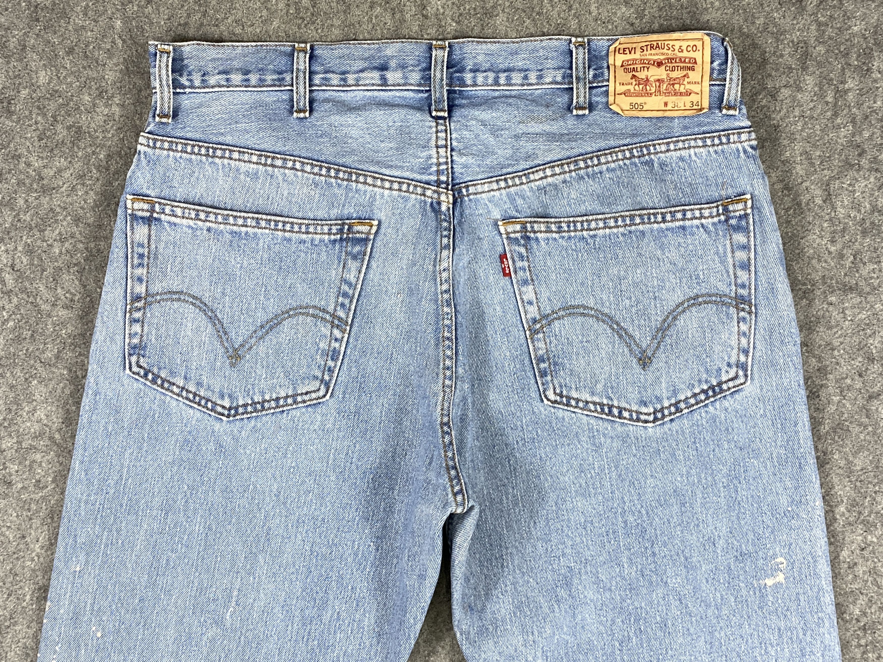 Levi's Light Blue Wash Vintage Levi's 505 36x32 Denim -JN1819 Size US 36 / EU 52 - 4 Thumbnail