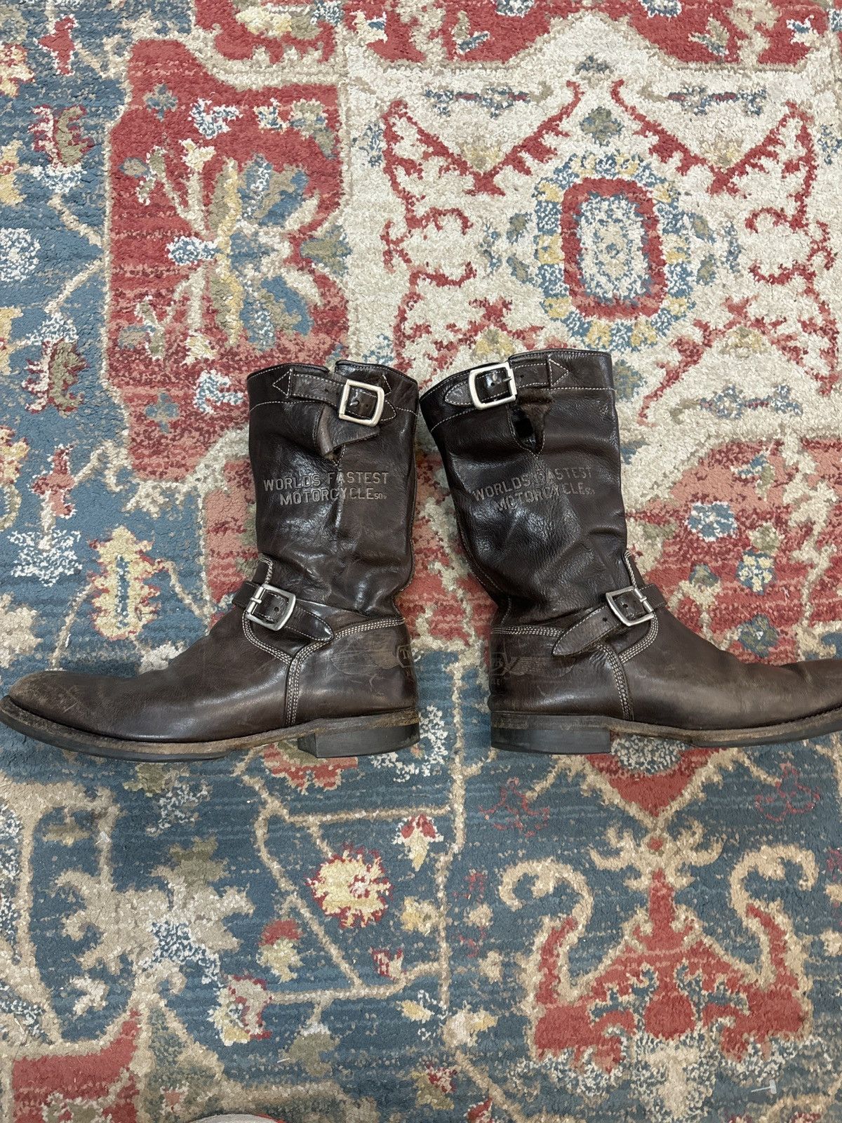 Paul Smith Triumph by Paul Smith motorcycle boots Size US 8 / EU 41 - 4 Thumbnail