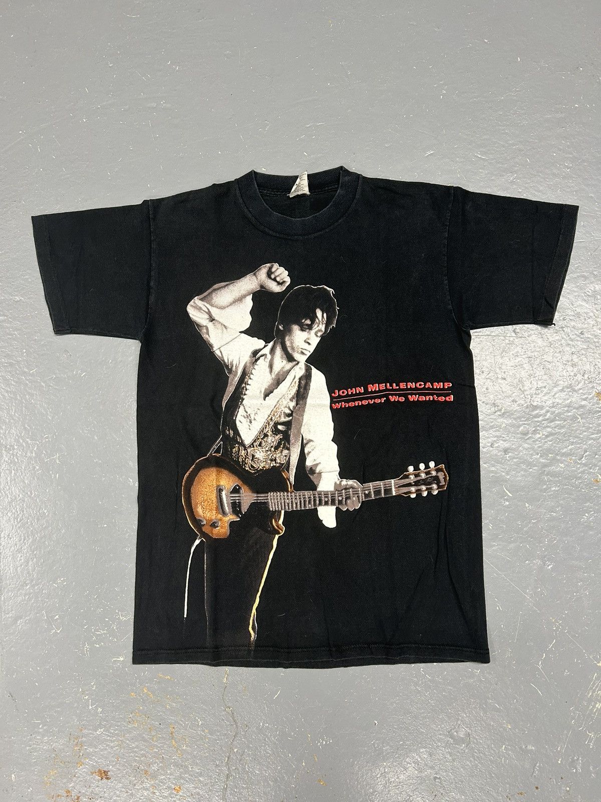 Band Tees Crazy Vintage 90s Essential John Mellencamp Black Band Shirt Size US S / EU 44-46 / 1 - 1 Thumbnail