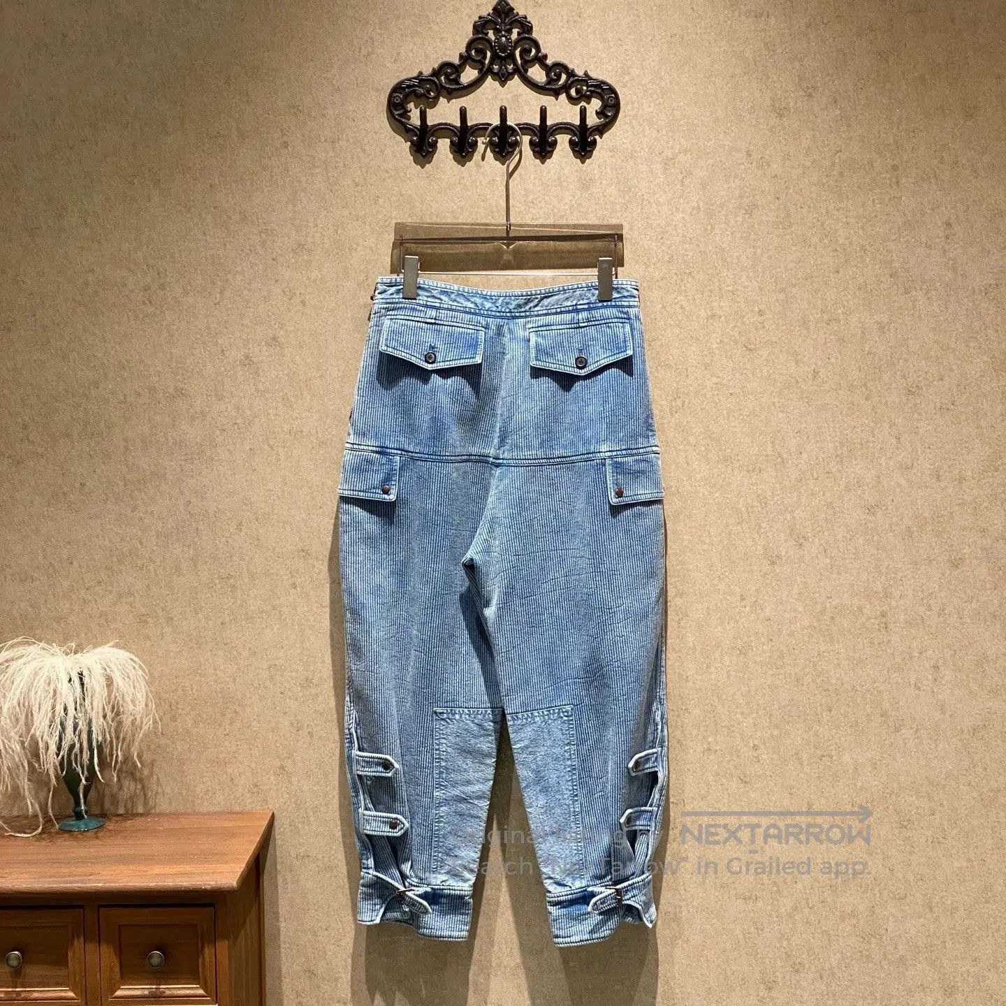 Louis Vuitton Louis Vuitton Blue Logo Corduroy Pants. Size US 40 / EU 56 - 2 Thumbnail
