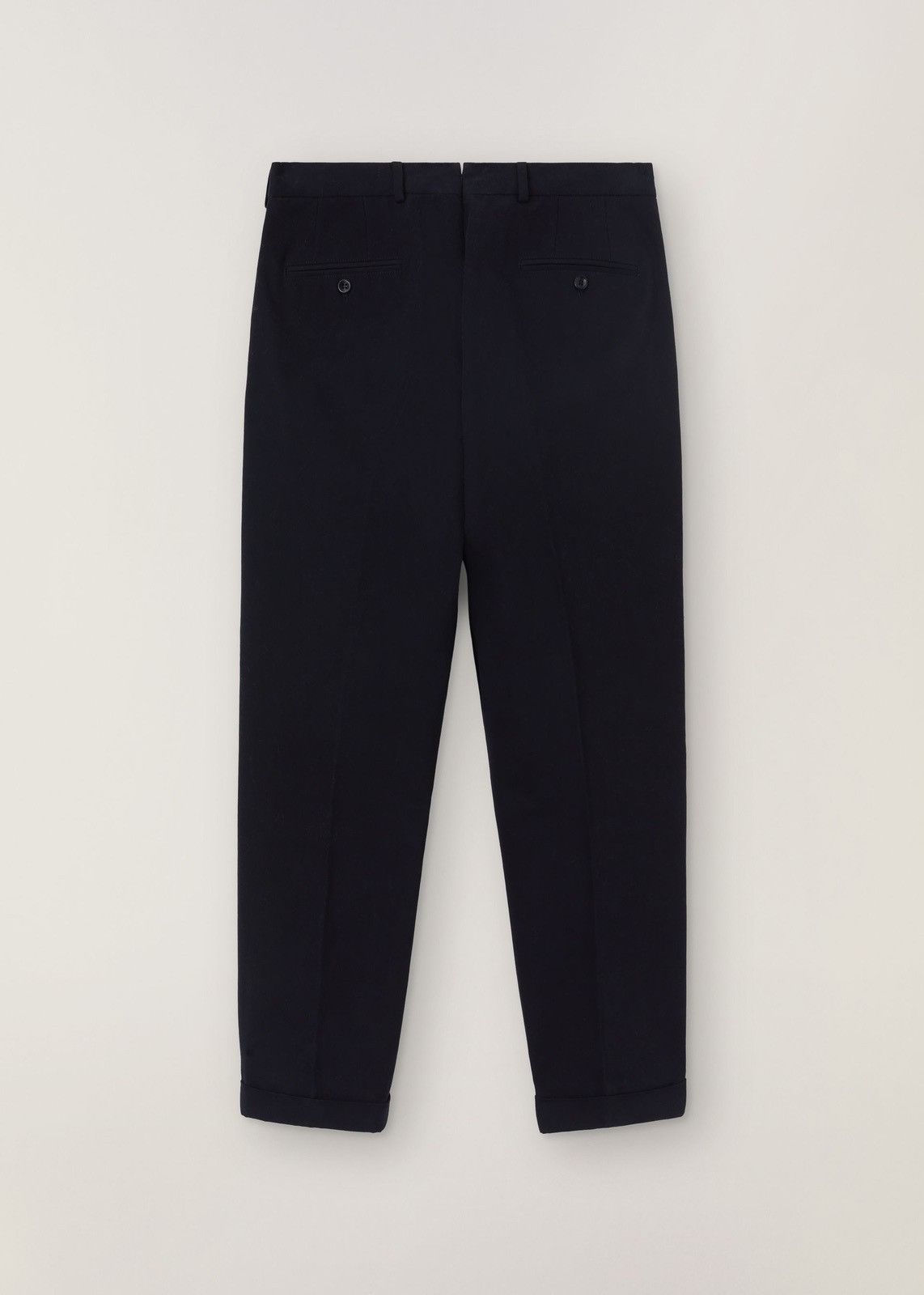 image of Loro Piana O1Loc1C0124 City Two Pinces Pant In Navy Blue, Men's (Size 34)