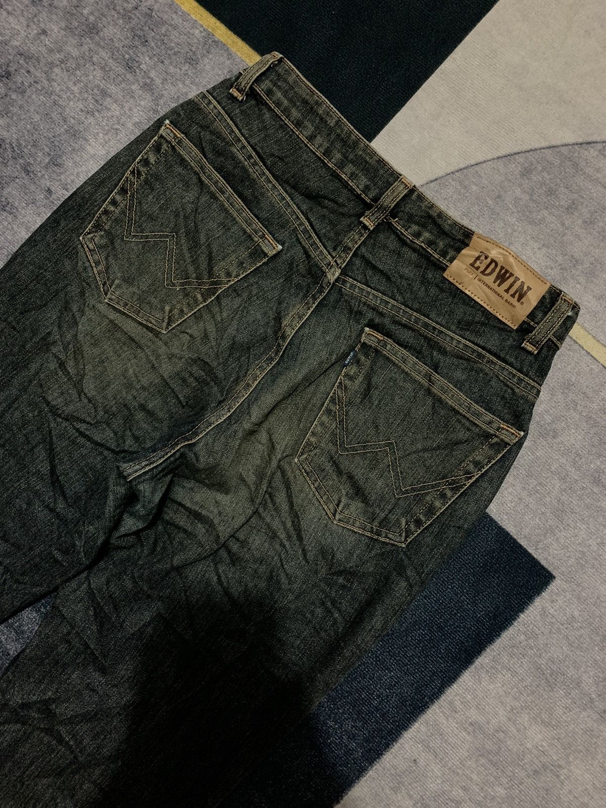 Vintage Y2K EDWIN BOOT CUT DENIM PANTS Size US 27 - 4 Thumbnail