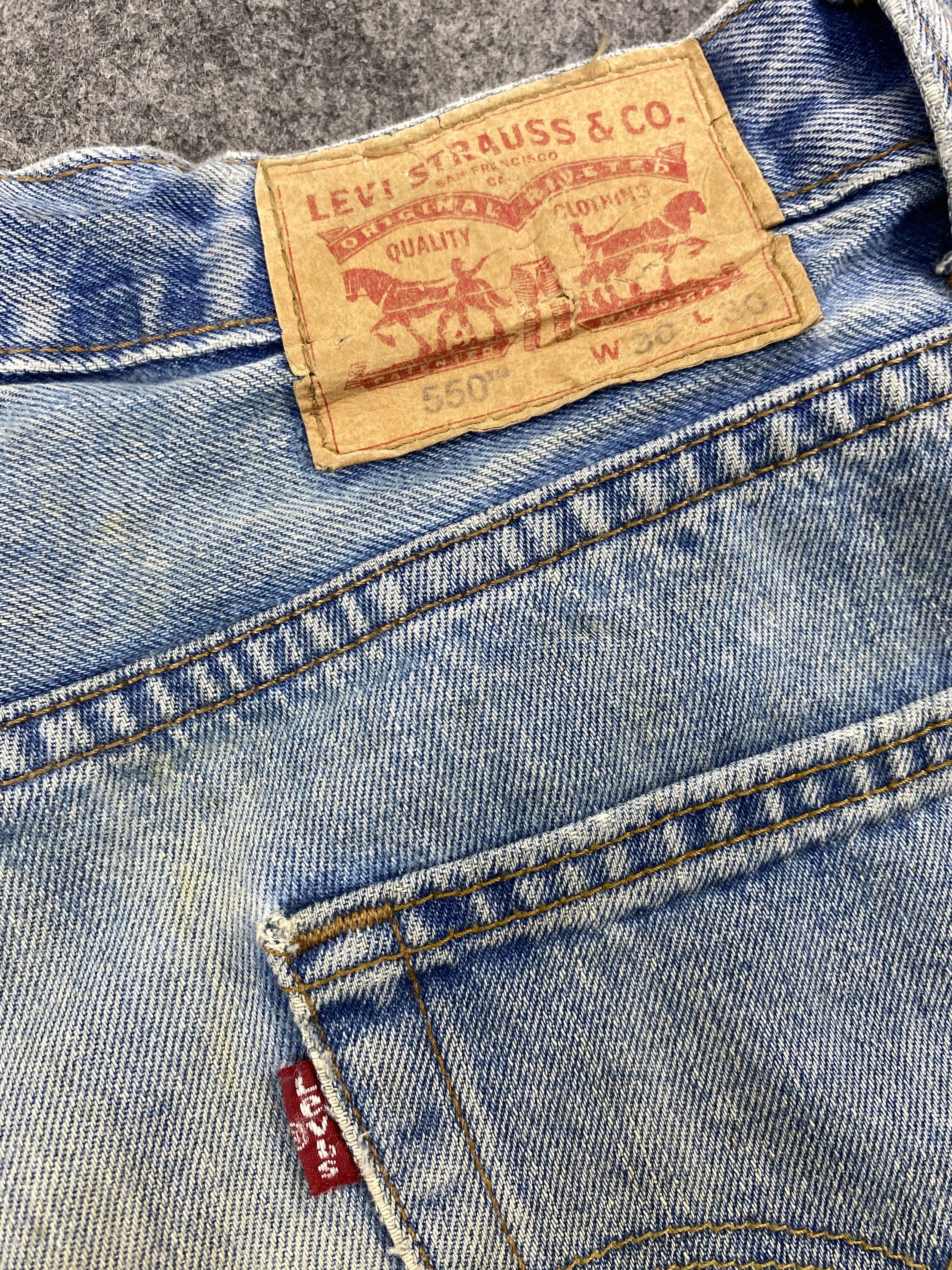 Levi's Dirty Blue Vintage Levi's 550 Jeans 30x29 Denim -JN1385 Size US 30 / EU 46 - 9 Thumbnail