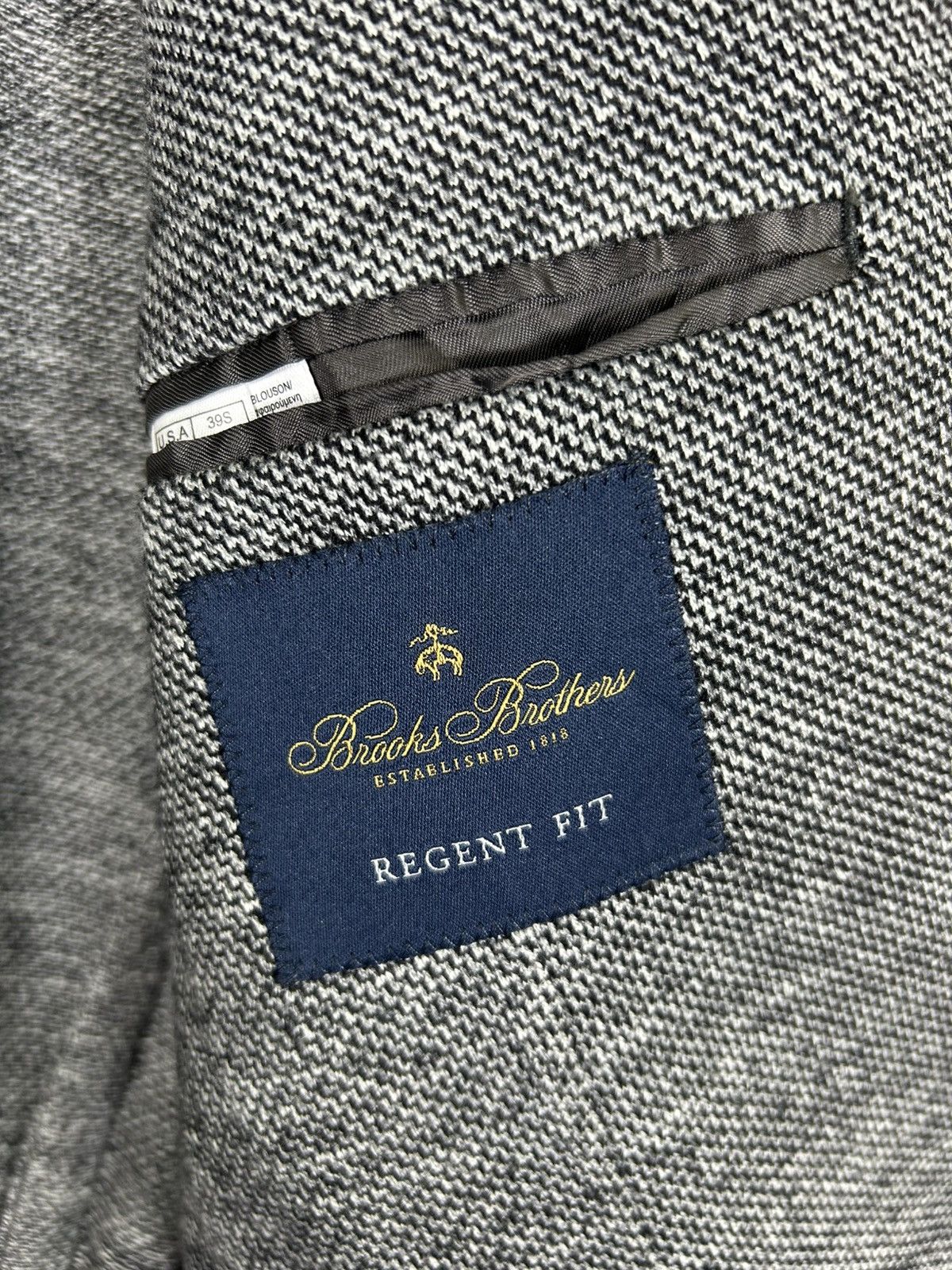 Brooks Brothers 🔥Brooks Brothers Dondi Jersey Single Breast Coat Size 40S - 9 Thumbnail