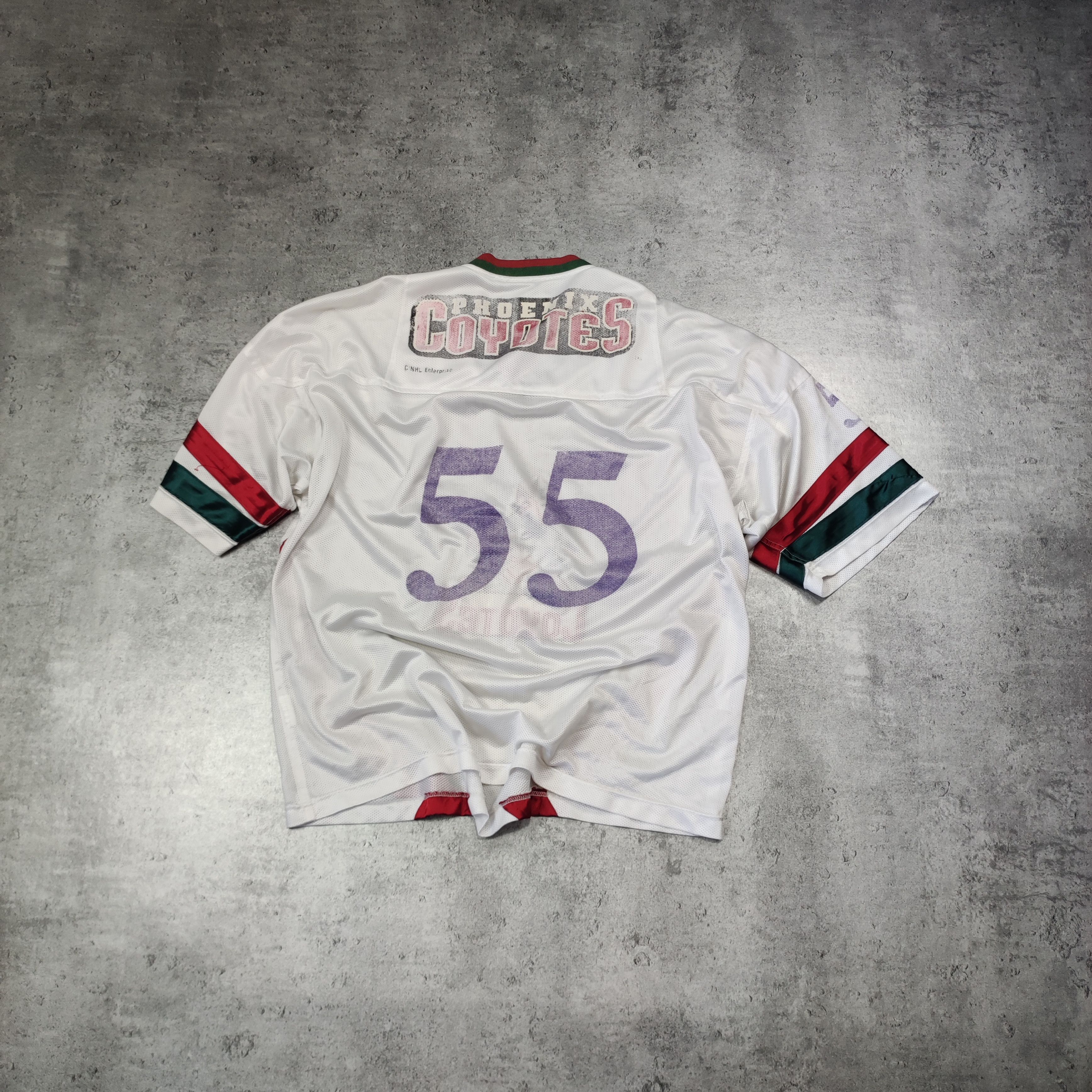 NHL × Vintage RARE 90s NHL Hockey #55 Phoenix Coyotes Jersey Size US L / EU 52-54 / 3 - 8 Thumbnail
