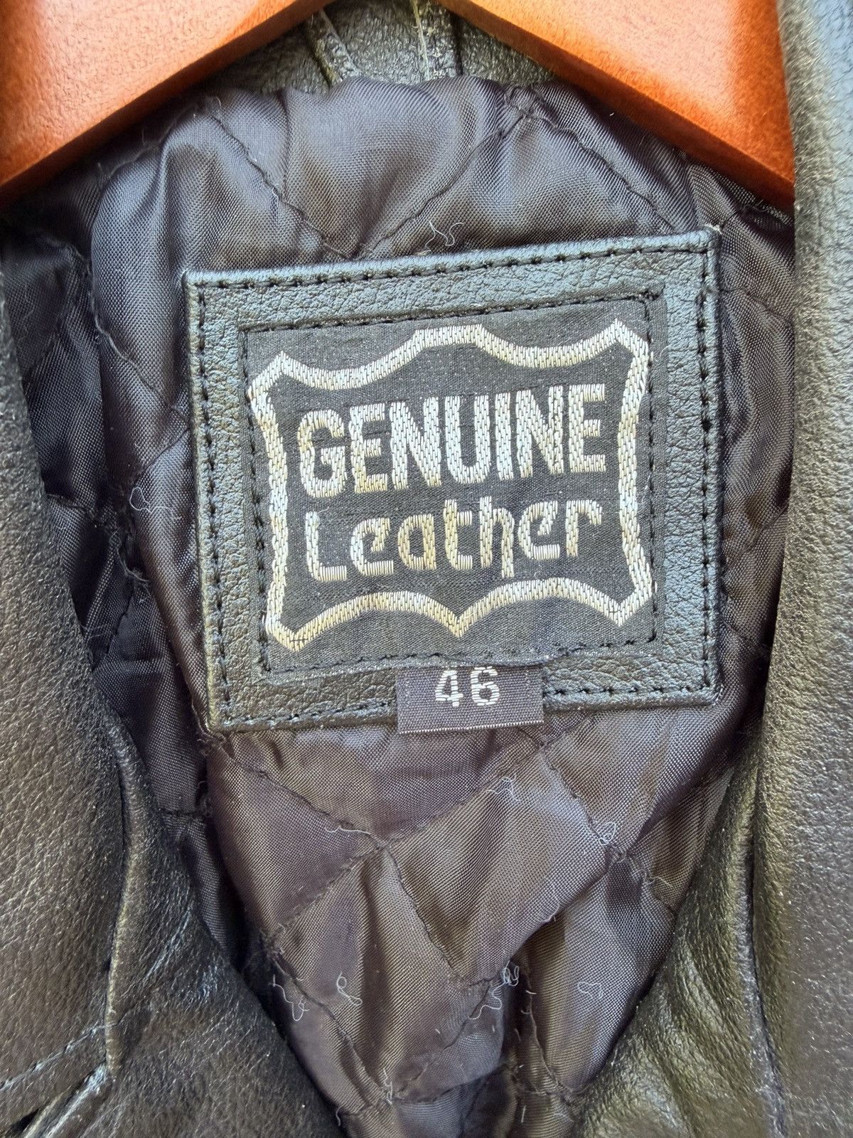 Band Tees VTG Genuine Leather Jacket With Belt & Zippers Size US L / EU 52-54 / 3 - 4 Thumbnail