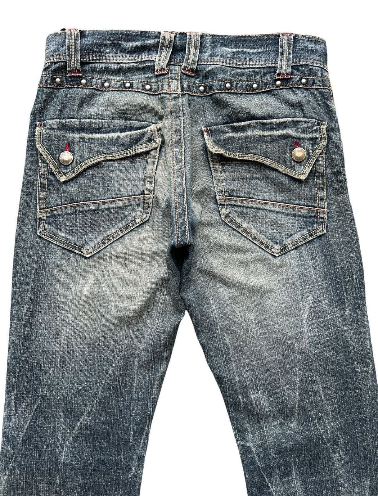 Japanese Brand Daily Topic Punk Gothic Distressed Denim Jeans 34x31 Size US 34 / EU 50 - 5 Thumbnail