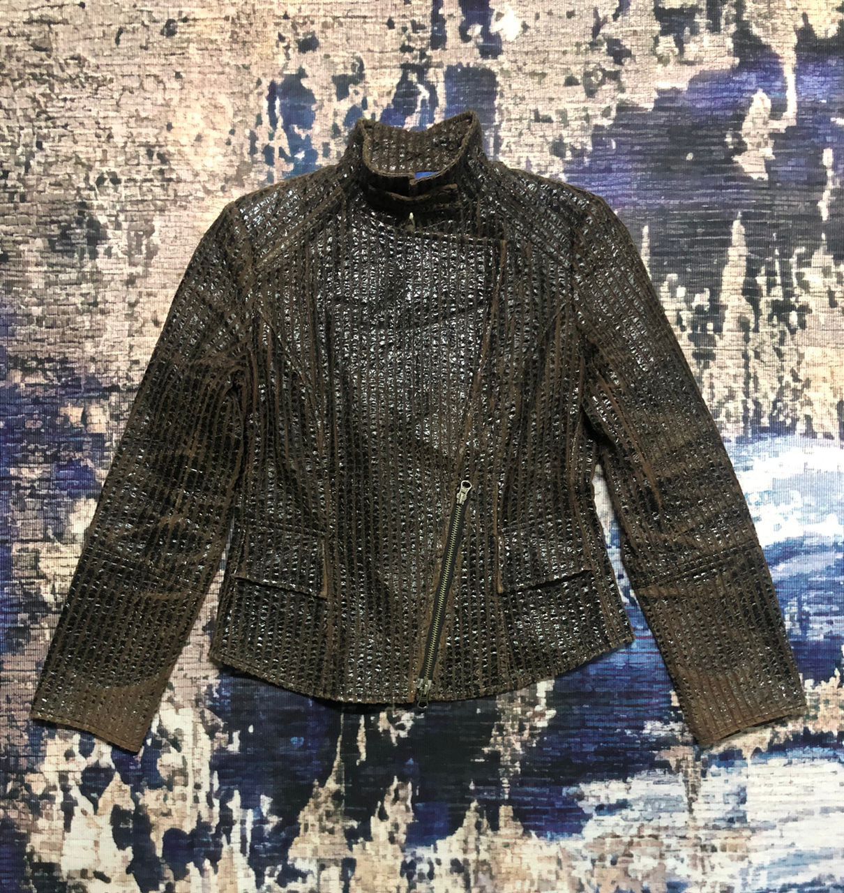 Vintage Tira Vento Donna Double Collar Style Jacket Size S / US 4 / IT 40 - 4 Thumbnail