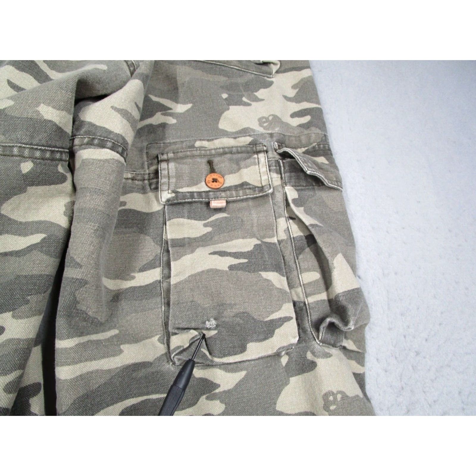 Levi's VINTAGE Levi's Cargo Pants Mens 32 Green Camo 90s Retro Cotton Size US 32 / EU 48 - 6 Thumbnail