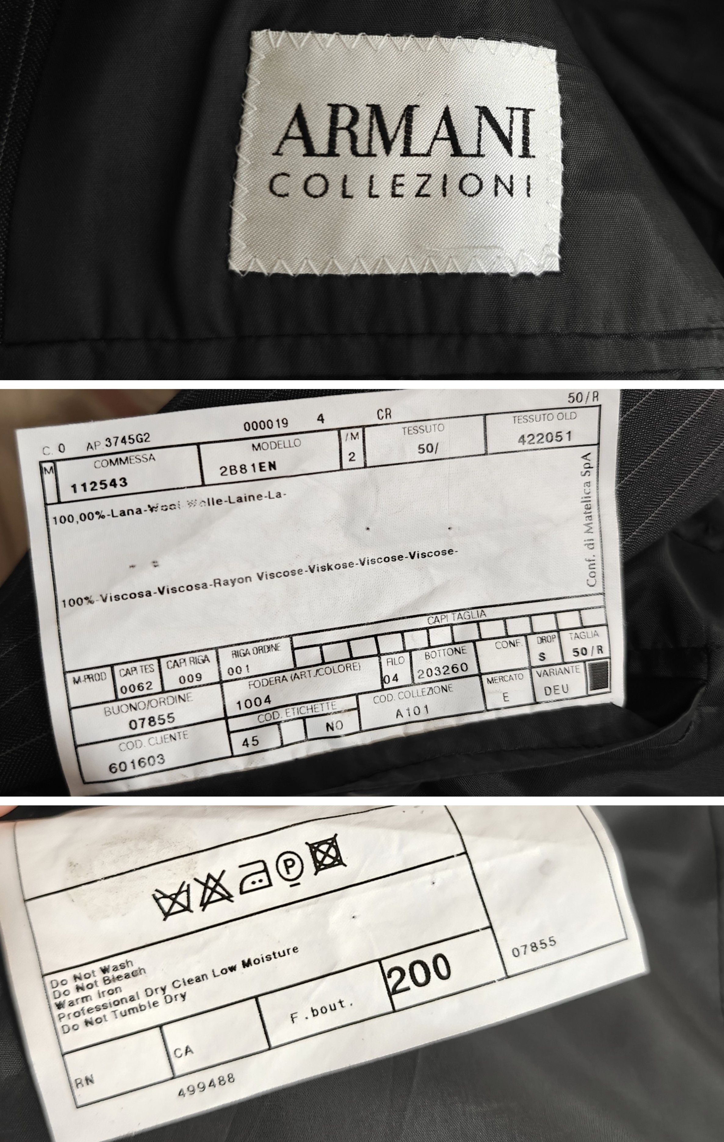 Armani Collezioni Armani Collezioni Blazer Wool Jacket Striped size 50/R Size 40R - 9 Thumbnail