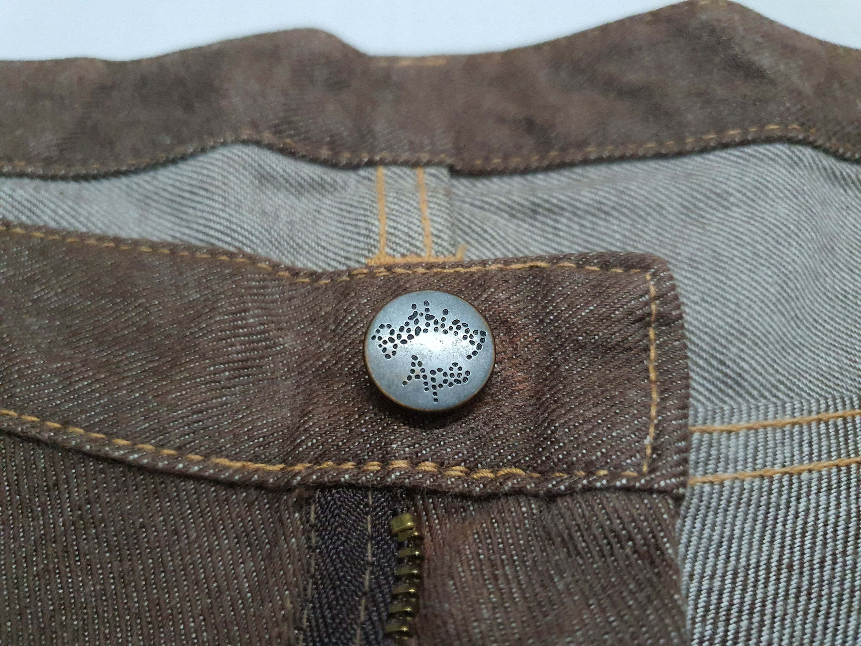 Bape Waist 36" Vintage Bathing Ape Brown Jeans, XL. (Original) Size US 36 / EU 52 - 8 Thumbnail