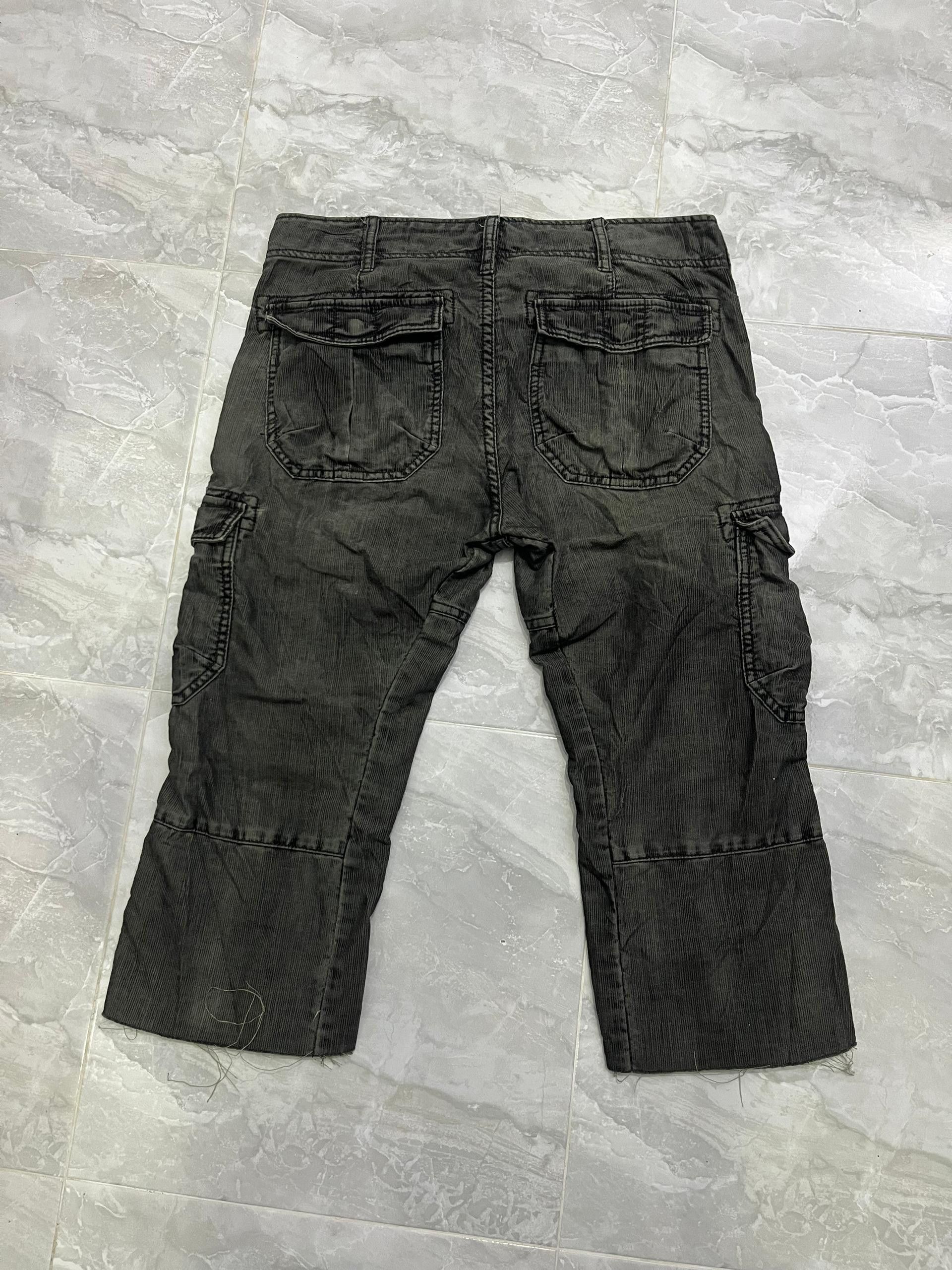 Japanese Brand Back Number Corduroy Cargo Cropped Military Pants Size US 32 / EU 48 - 10 Thumbnail