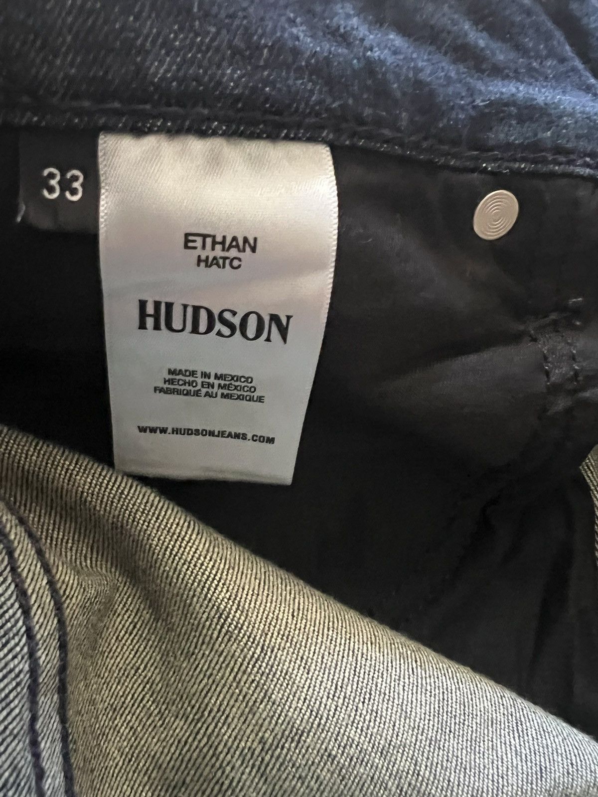 Hudson Hudson Jeans Ethan Biker Skinny Men's Dark Blue Size 33/32 Size US 33 - 8 Thumbnail